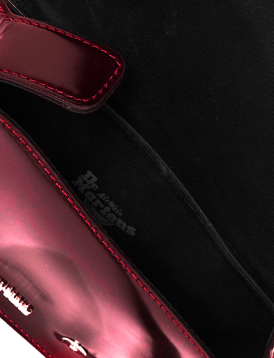 Dr. Martens - 7" Vegan Satchel Cherry Red Cambridge Brush - alltags-style - cherry red - 4