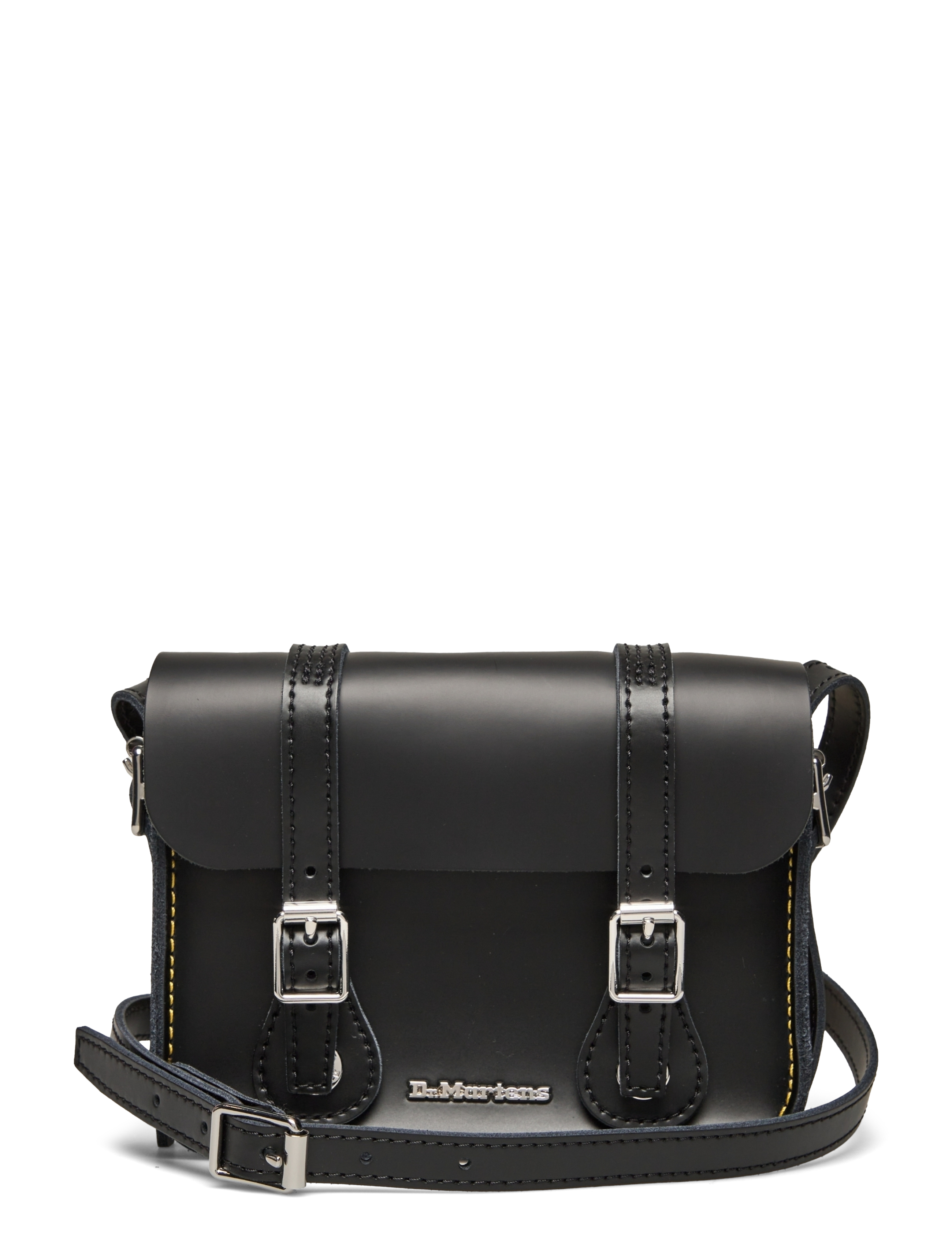 Dr. Martens 7" Leather Satchel Black Kiev - Dr. Martens - BLACK / black