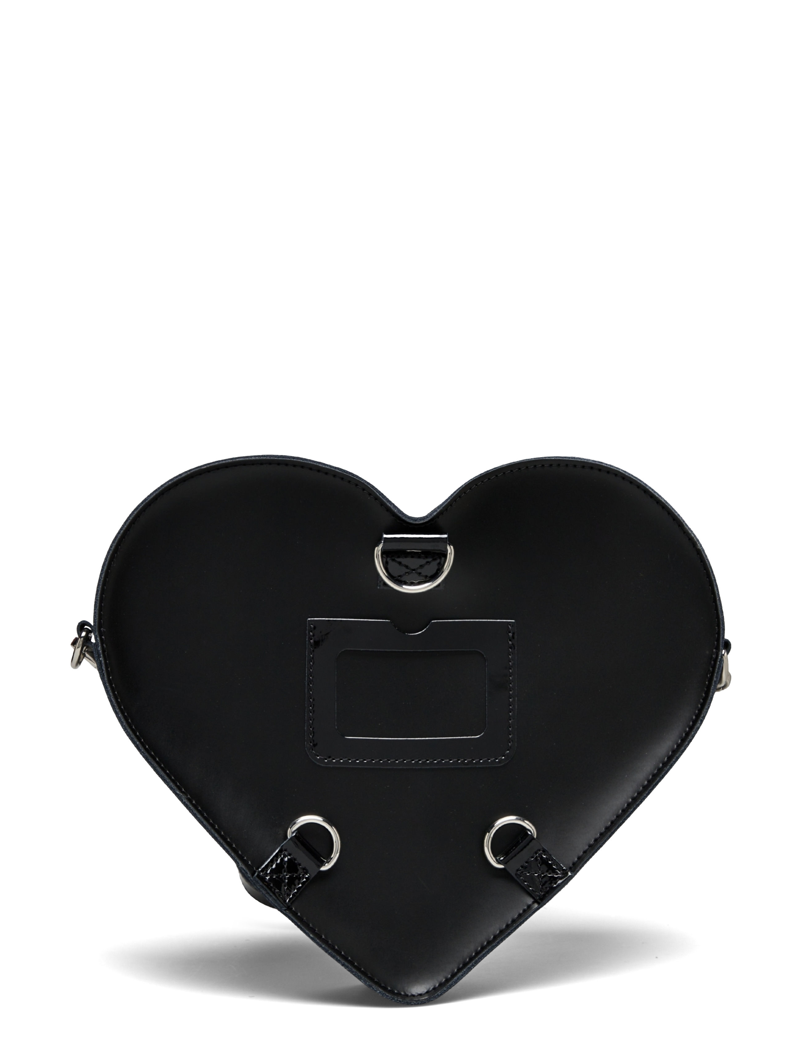 Dr. Martens - Heart Backpack Black+Black+Black Kiev+Patent Lamper+Smooth - rygsække - black+black+black - 1