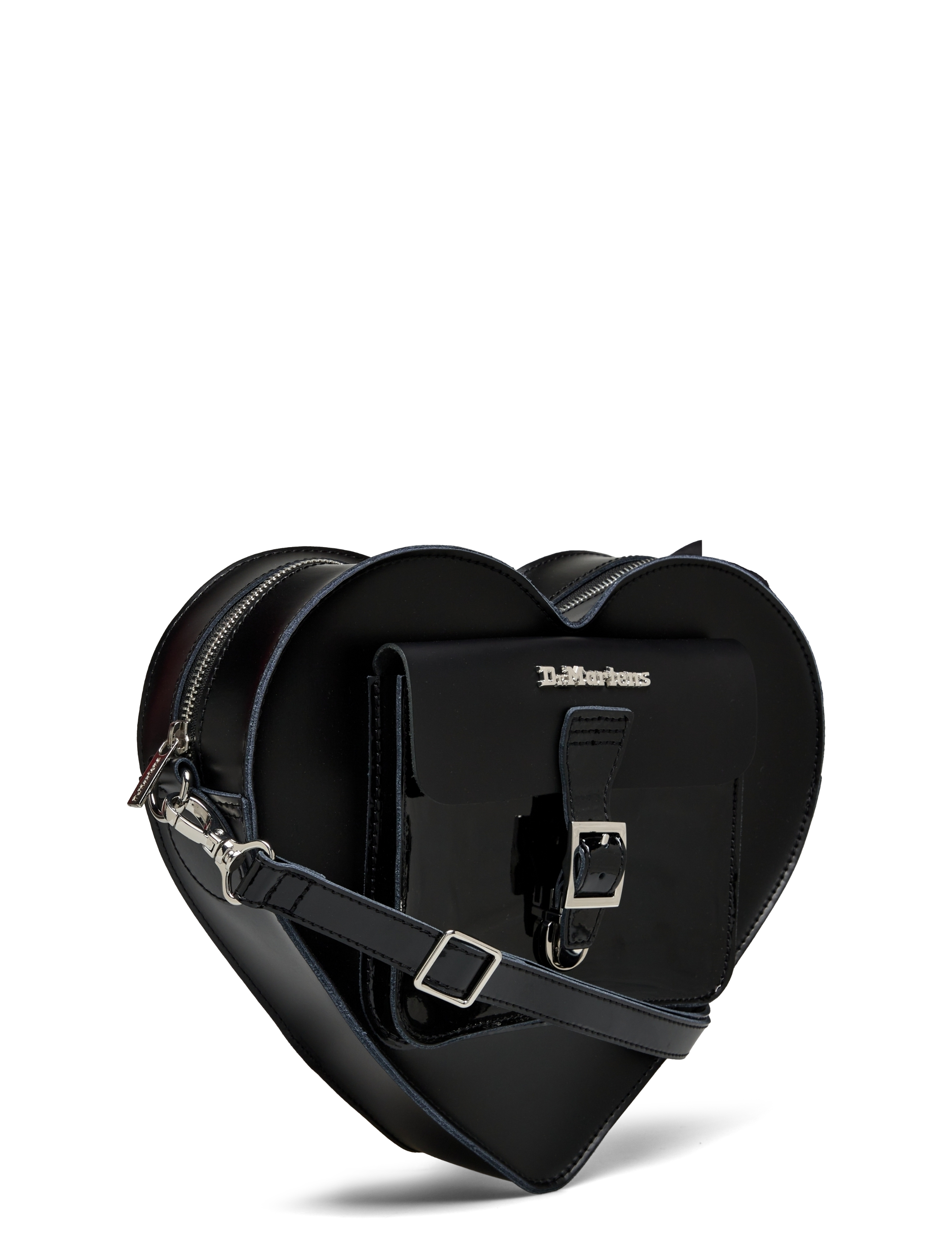 Dr. Martens - Heart Backpack Black+Black+Black Kiev+Patent Lamper+Smooth - rygsække - black+black+black - 2