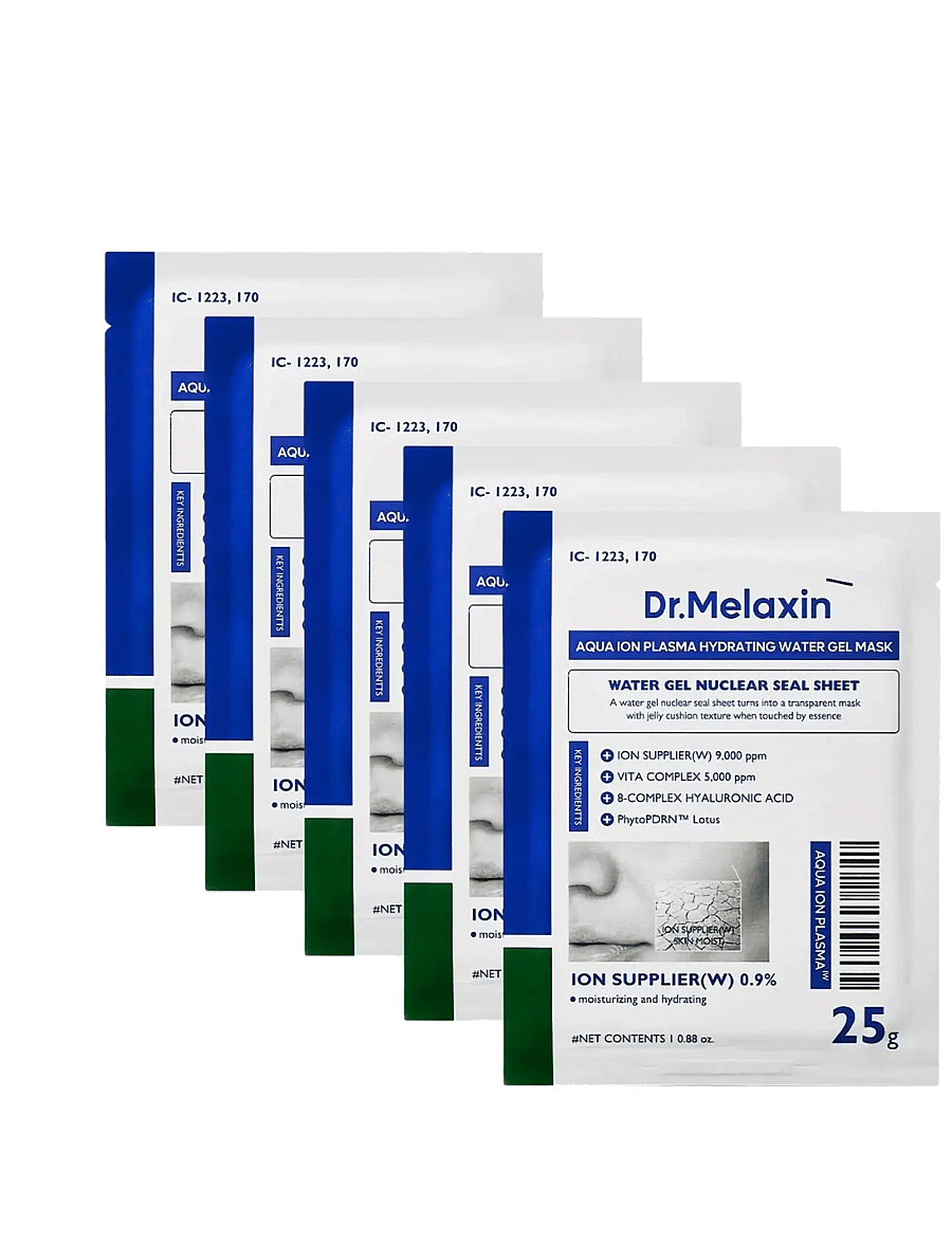 Dr. Melaxin - Aqua Ion Plasma Water Gel Mask (5 pcs.) - clear - 0