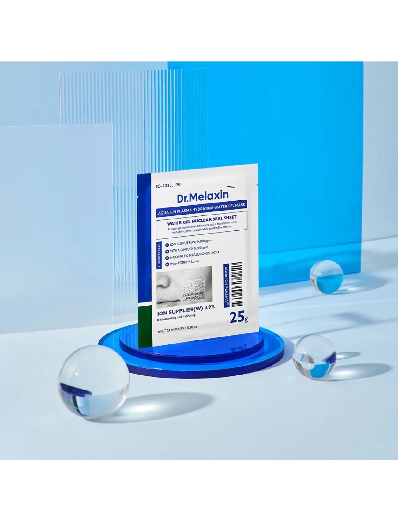 Dr. Melaxin - Aqua Ion Plasma Water Gel Mask (5 pcs.) - clear - 2