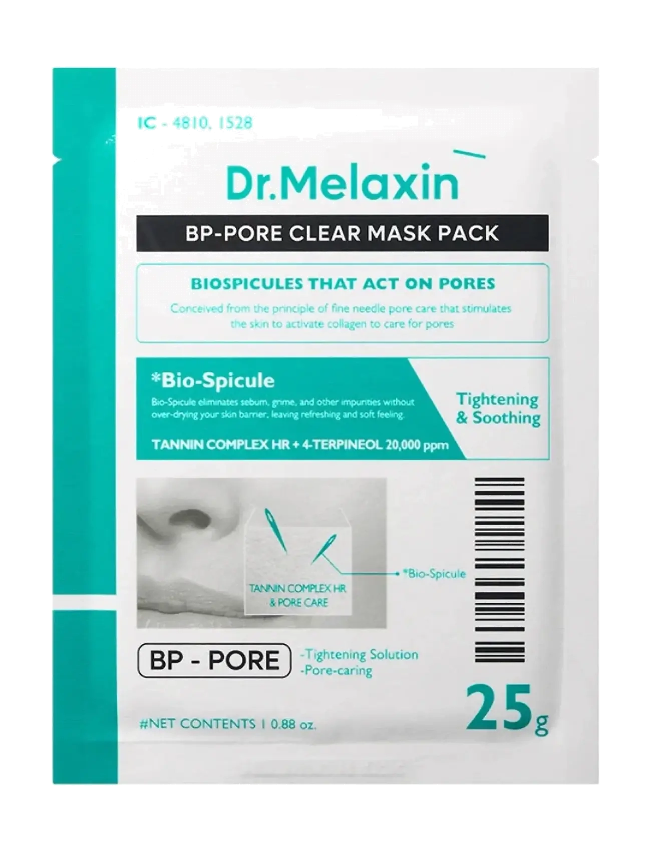 Dr. Melaxin - BP Pore Clear Facial Mask (5 pcs.) - einnota maskar - clear - 2