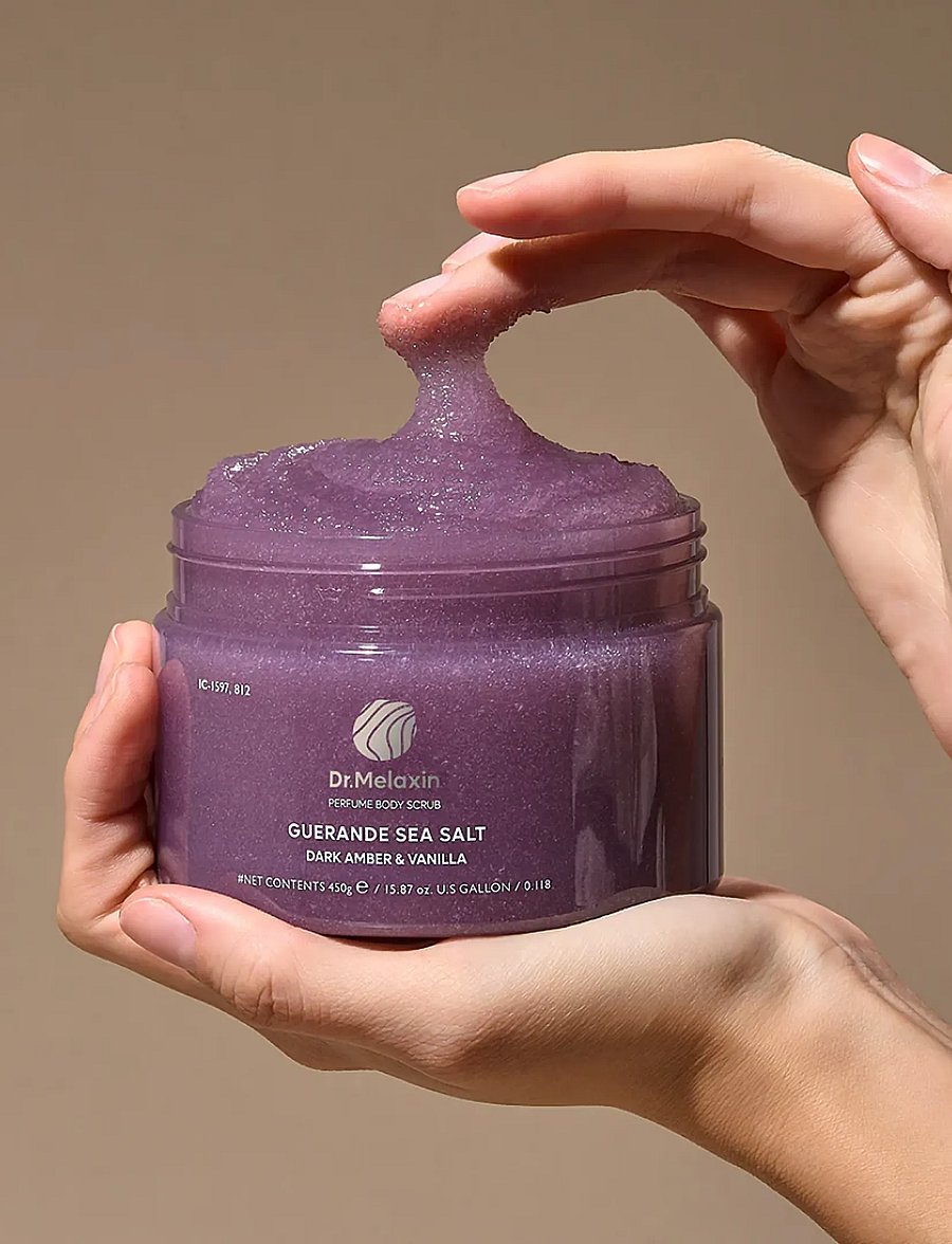 Dr. Melaxin - Dr.Melaxin - Guerande Sea Salt Perfume Body Scrub Dark Amber & Vanilla (450g.) - keha koorimine - clear - 0
