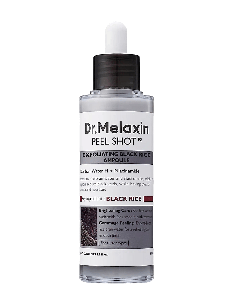 Dr. Melaxin - Dr. Melaxin - Peel Shot Exfoliating Black Rice Ampoule (80ml.) - näo koorimine - clear - 1
