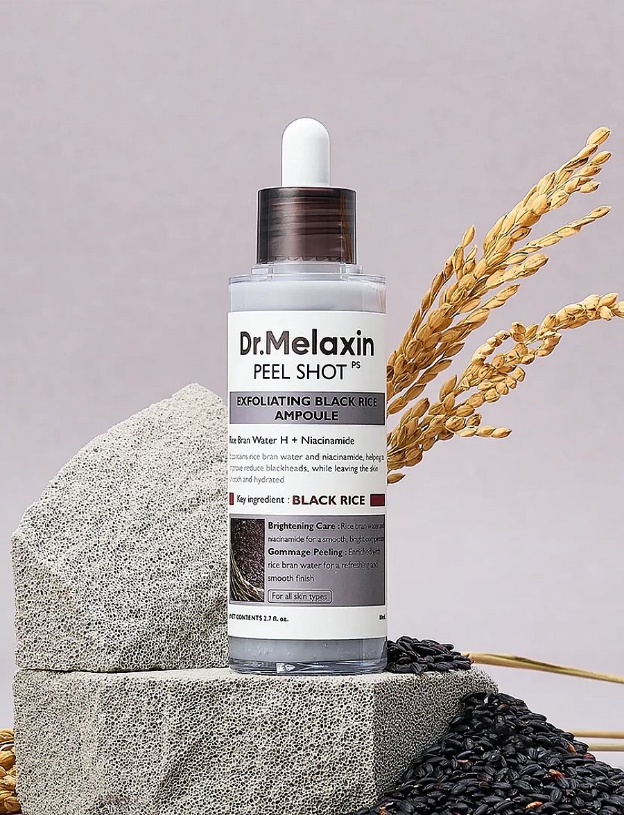 Dr. Melaxin - Dr. Melaxin - Peel Shot Exfoliating Black Rice Ampoule (80ml.) - näo koorimine - clear - 0