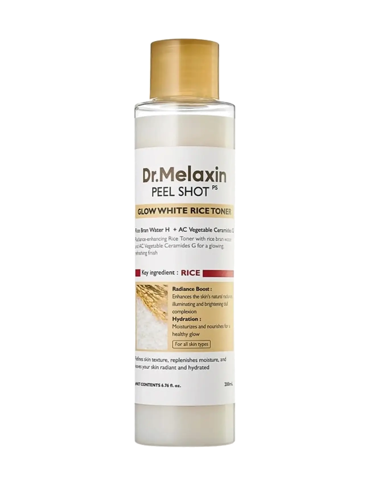 Dr. Melaxin Peel Shot Glow white Rice Toner - Hudpleje - CLEAR / undefined
