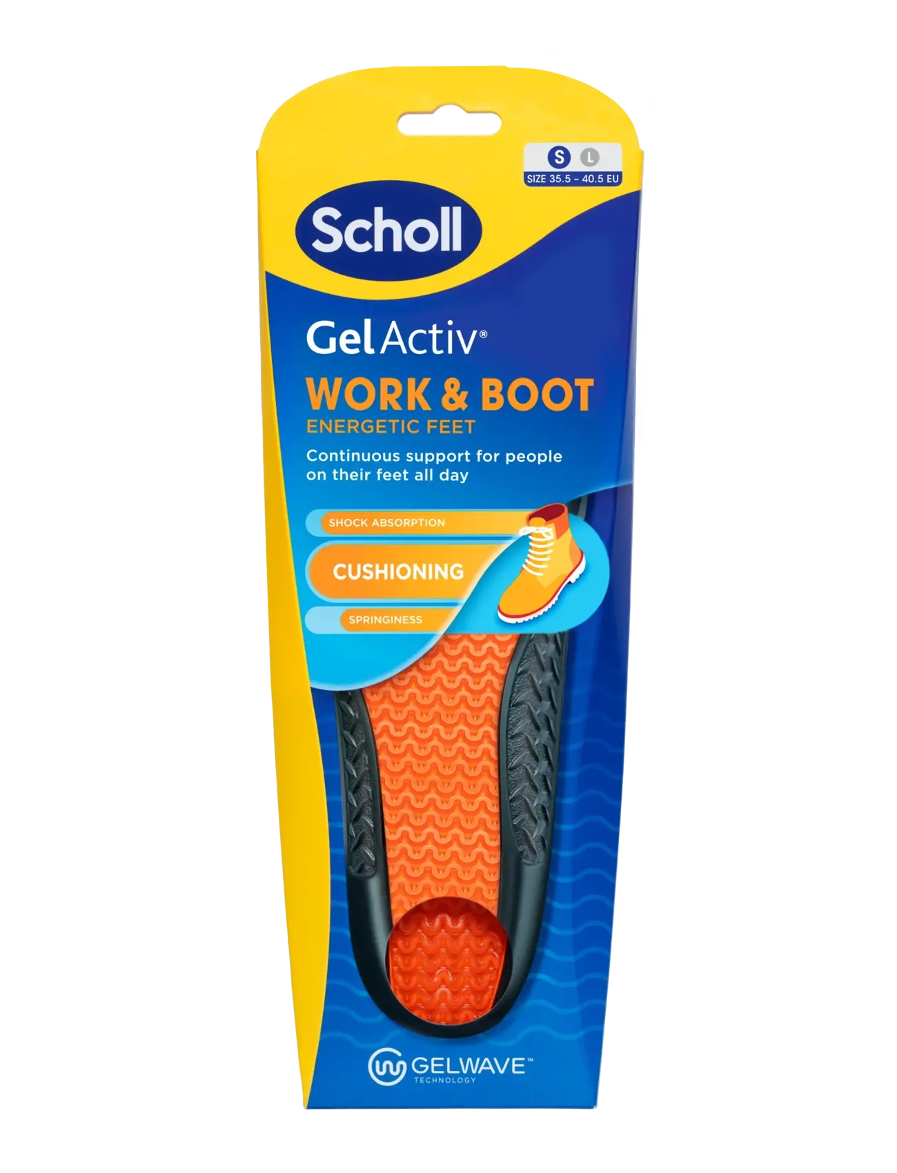 Dr. Scholl’s Scholl Gel Activ Insole Work & Boot (S) - Dr. Scholl’s - N/A / orange