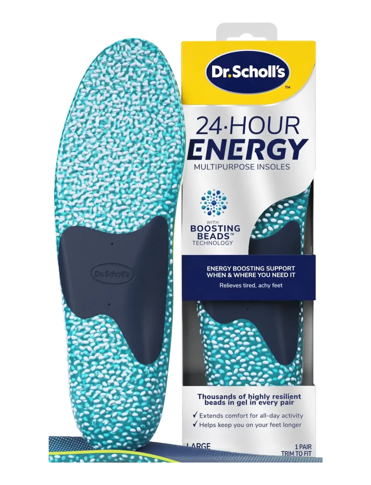 Dr. Scholl’s Scholl 24hr Energy Insoles (L) - Dr. Scholl’s - N/A / blue