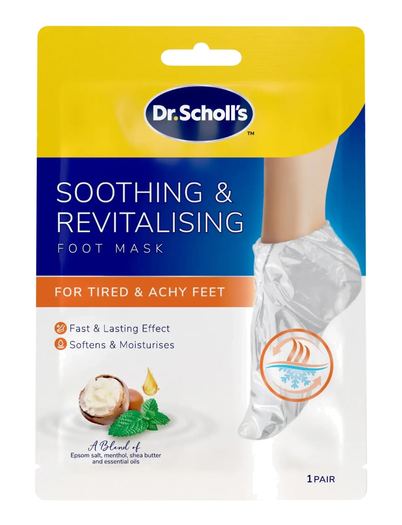 Dr. Scholl’s Scholl Soothing and Revitalising Foot Mask - Dr. Scholl’s - N/A / clear