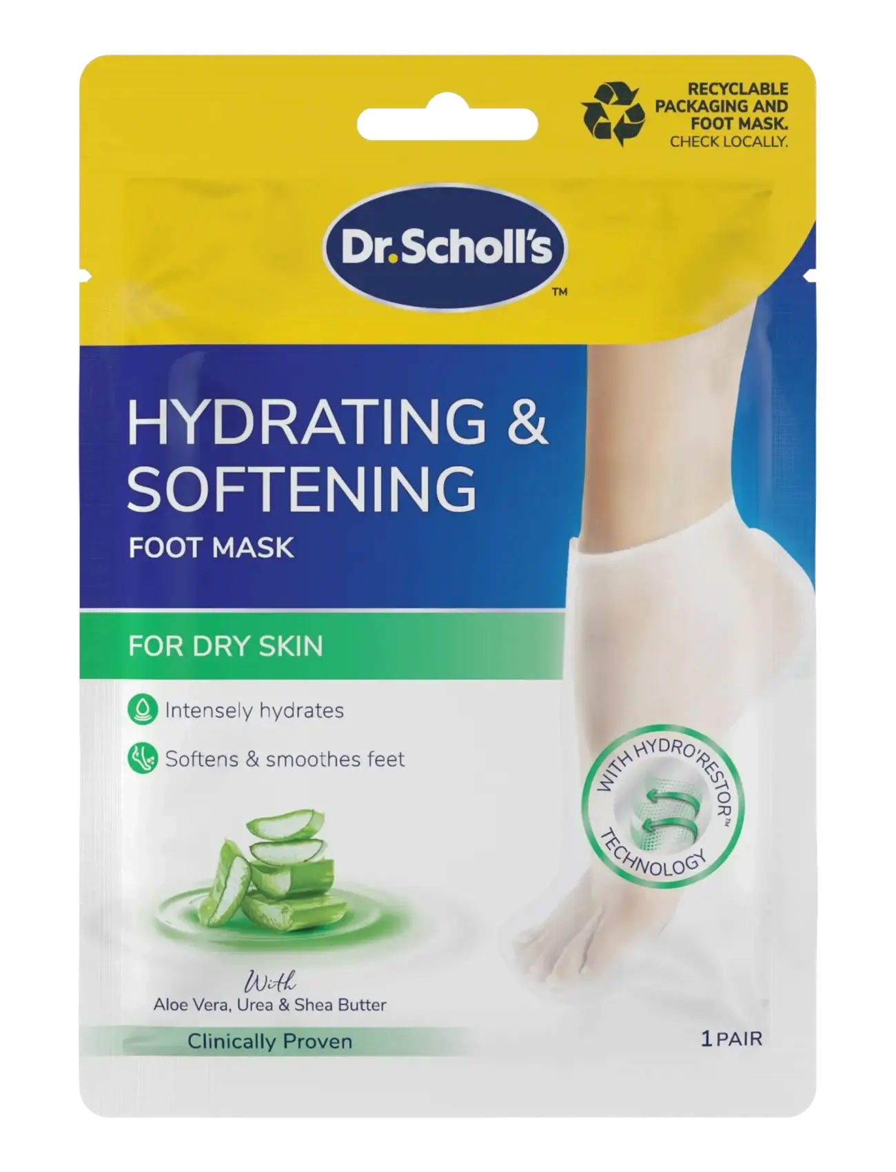 Dr. Scholl’s Scholl PediMask Aloe Vera - Dr. Scholl’s - N/A / clear