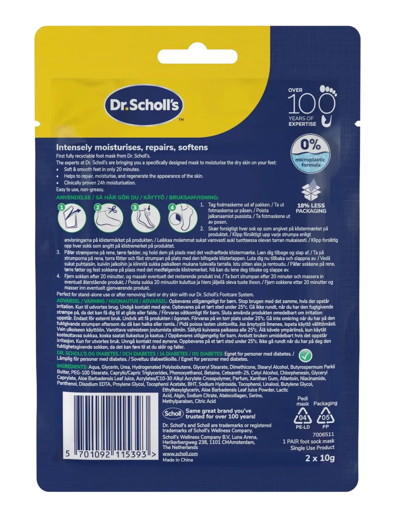 Dr. Scholl’s - Scholl PediMask Aloe Vera - protseduurid ja vahendid - n/a - 1