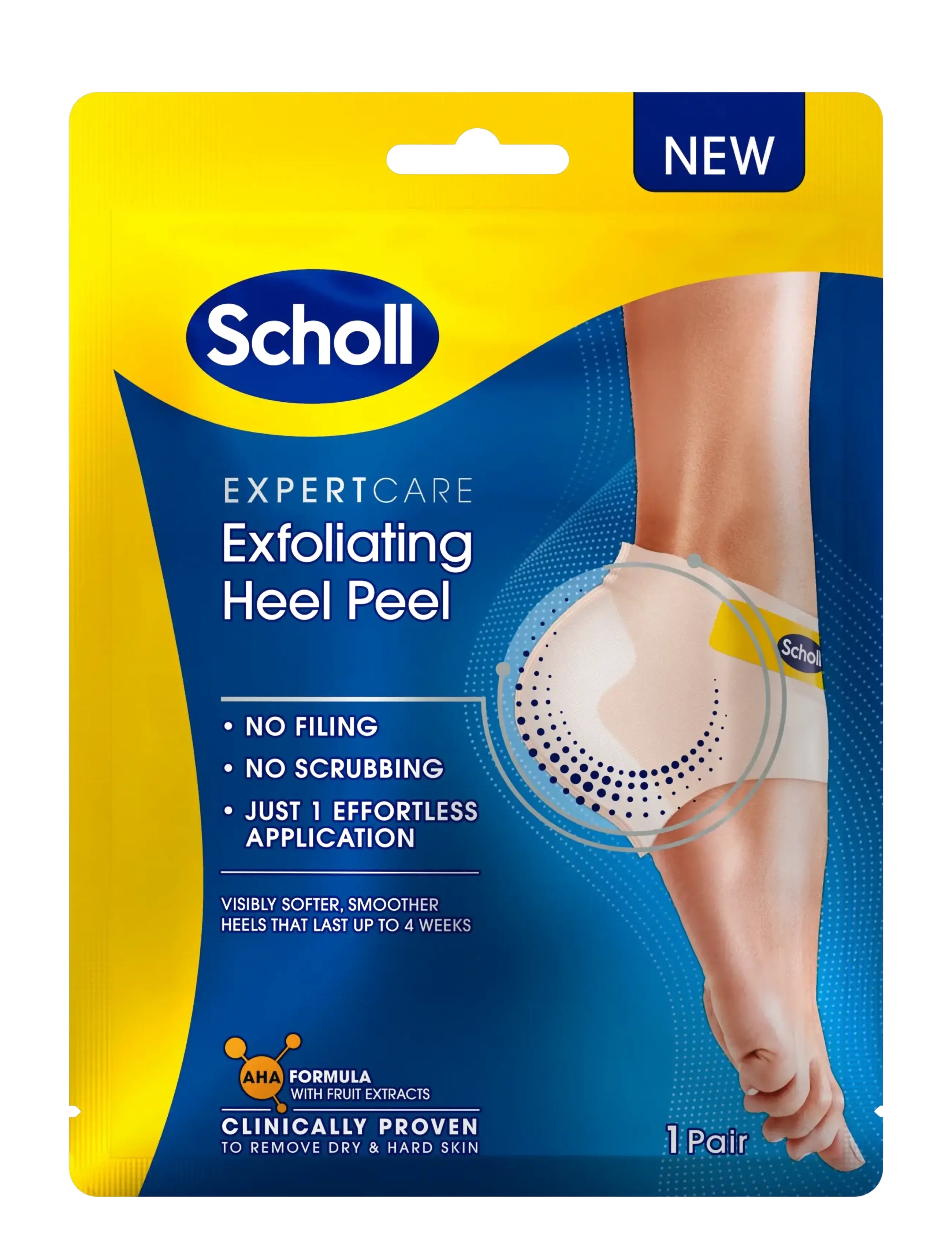Dr. Scholl’s Scholl Exfoliating Heel Mask - Dr. Scholl’s - N/A / clear