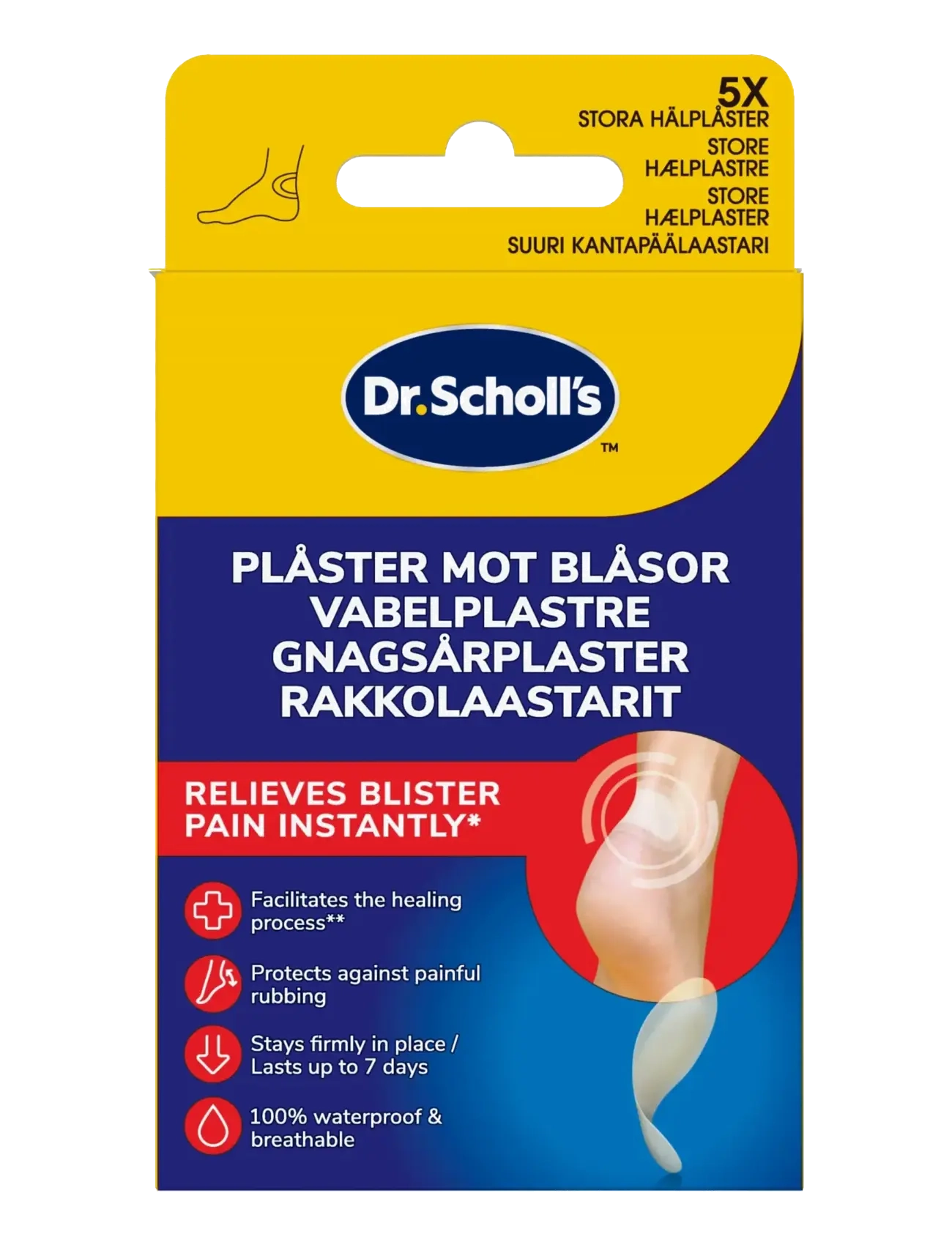 Dr. Scholl’s Scholl Blister Plasters Heel 5 pcs - Dr. Scholl’s - N/A / natural