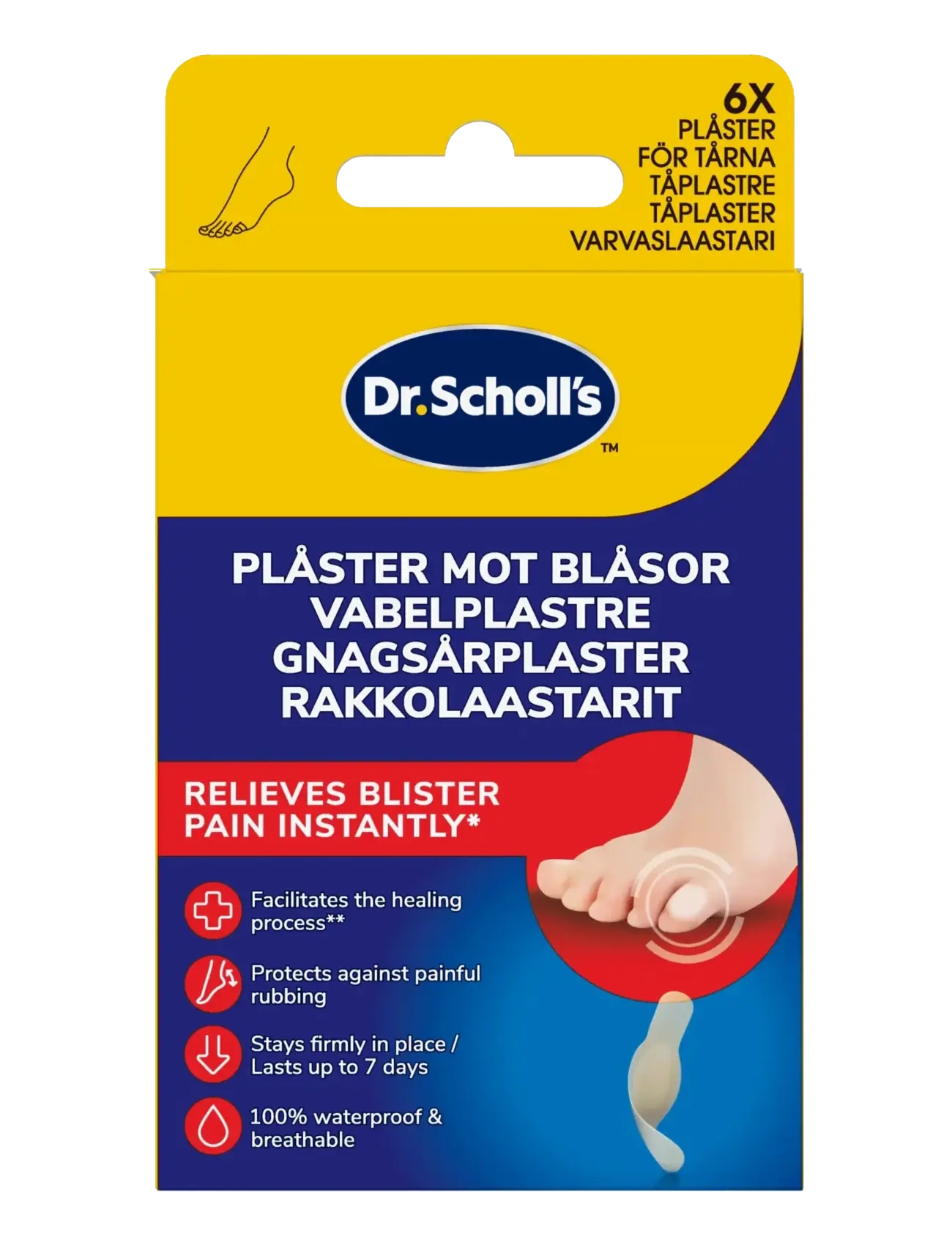 Dr. Scholl’s Scholl Blister Plasters Toes - Dr. Scholl’s - N/A / clear
