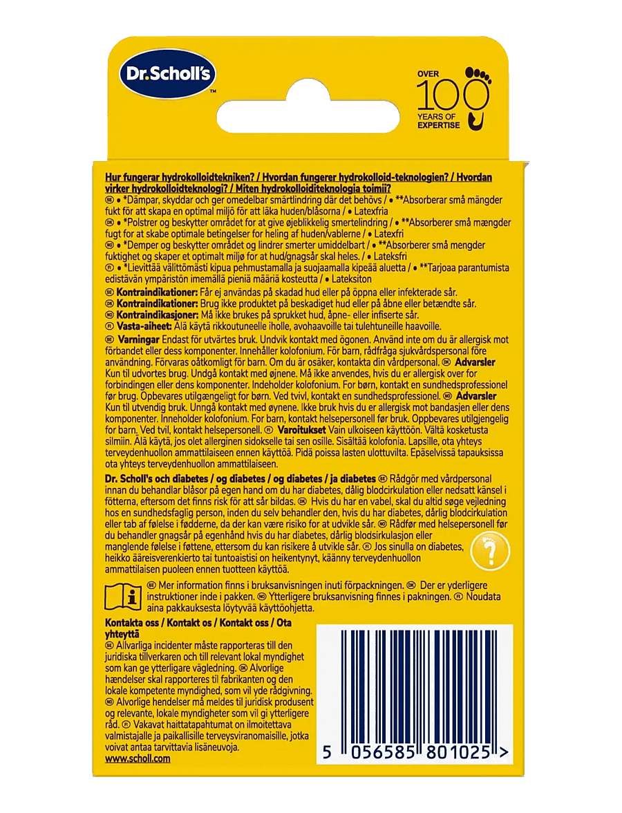 Dr. Scholl’s - Scholl Blister Plasters Toes - protseduurid ja vahendid - n/a - 1