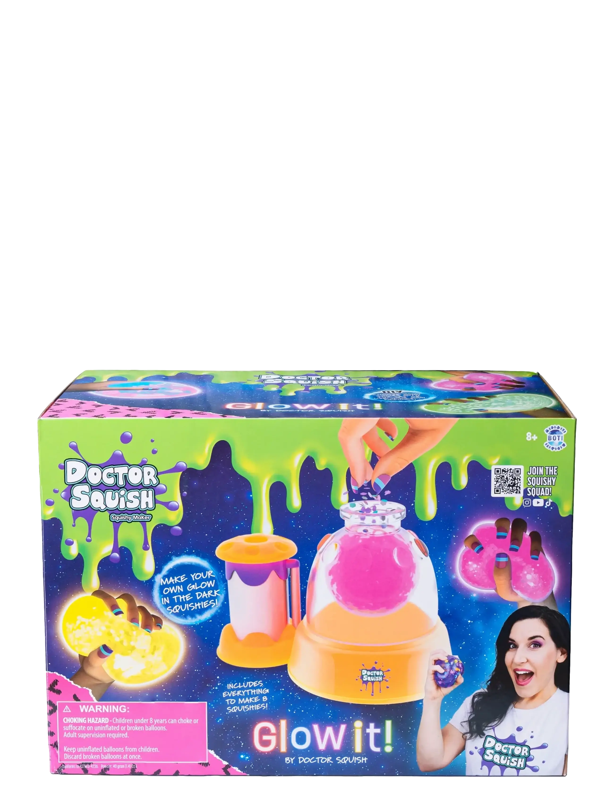 Dr. Squish Squishy Maker Station - Neon Edition, One Size, Multi/patterned, Håndværk > Slime, Børn