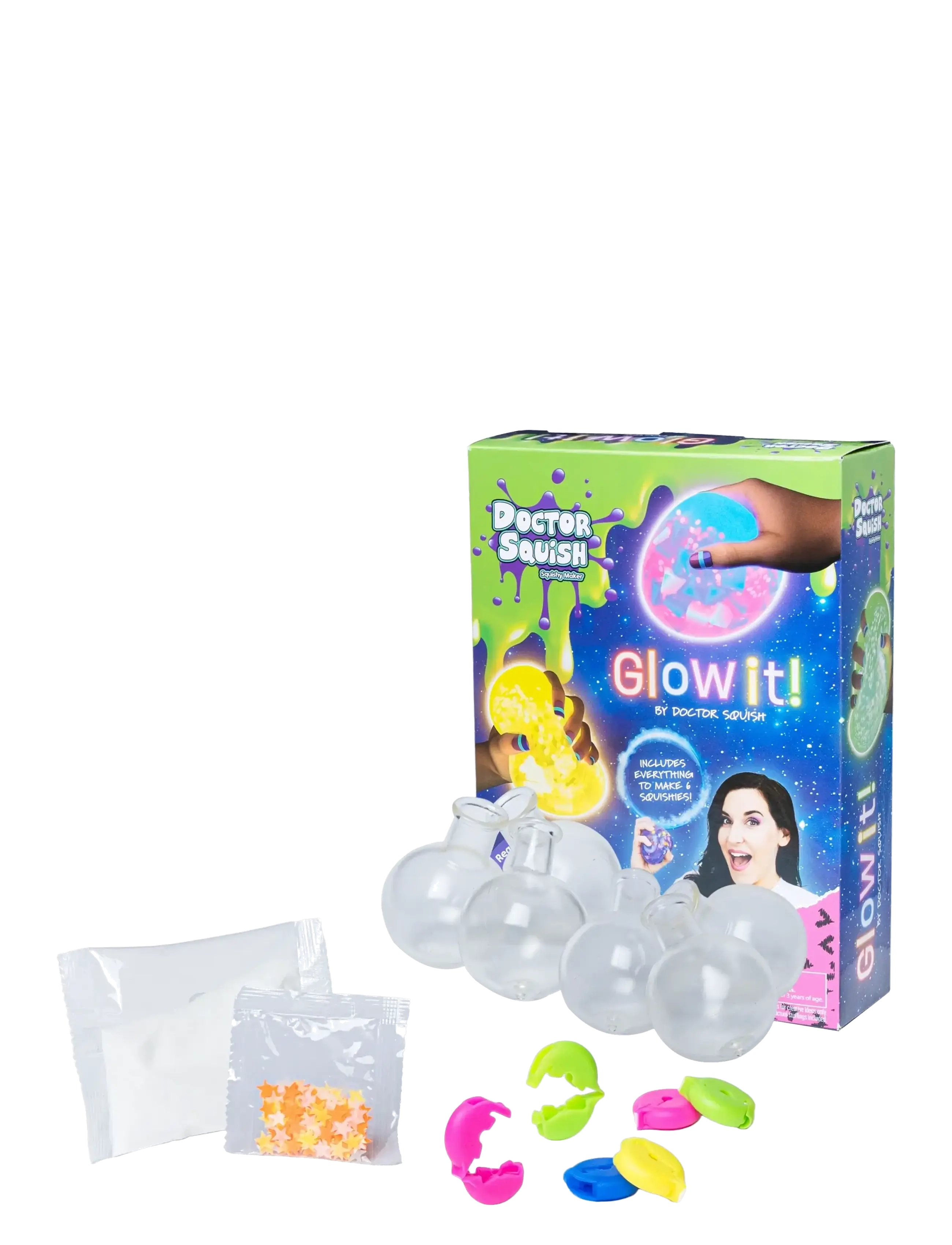 Dr. Squish Squishy Pack Refill - Neon Edition - Lima - MULTI COLOURED / multi