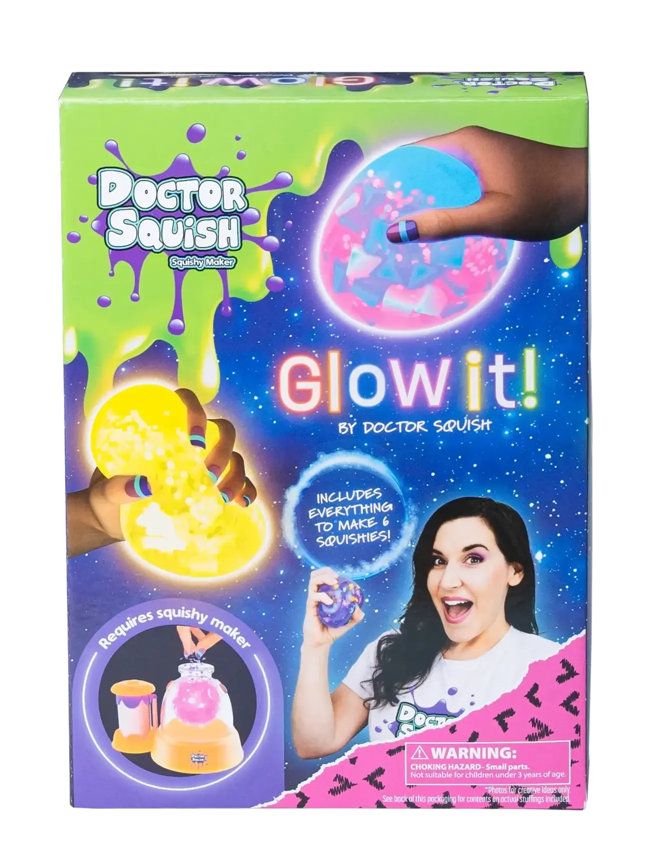 Dr. Squish Squishy Pack Refill - Neon Edition - Hobbyartikler - MULTI COLOURED / multi