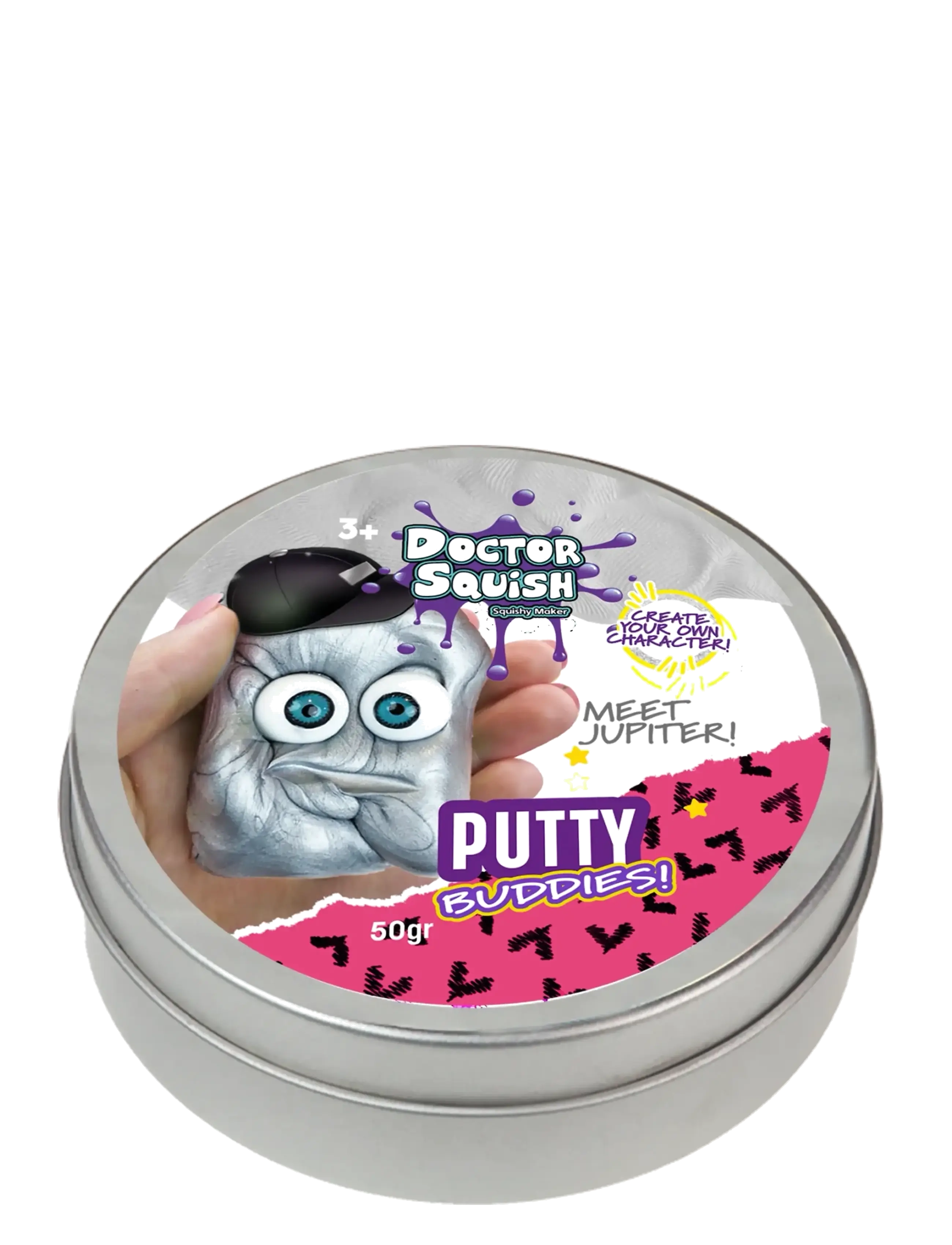 Dr. Squish - Jupiter (Silver) - Putty Buddies 50g - silver - 1