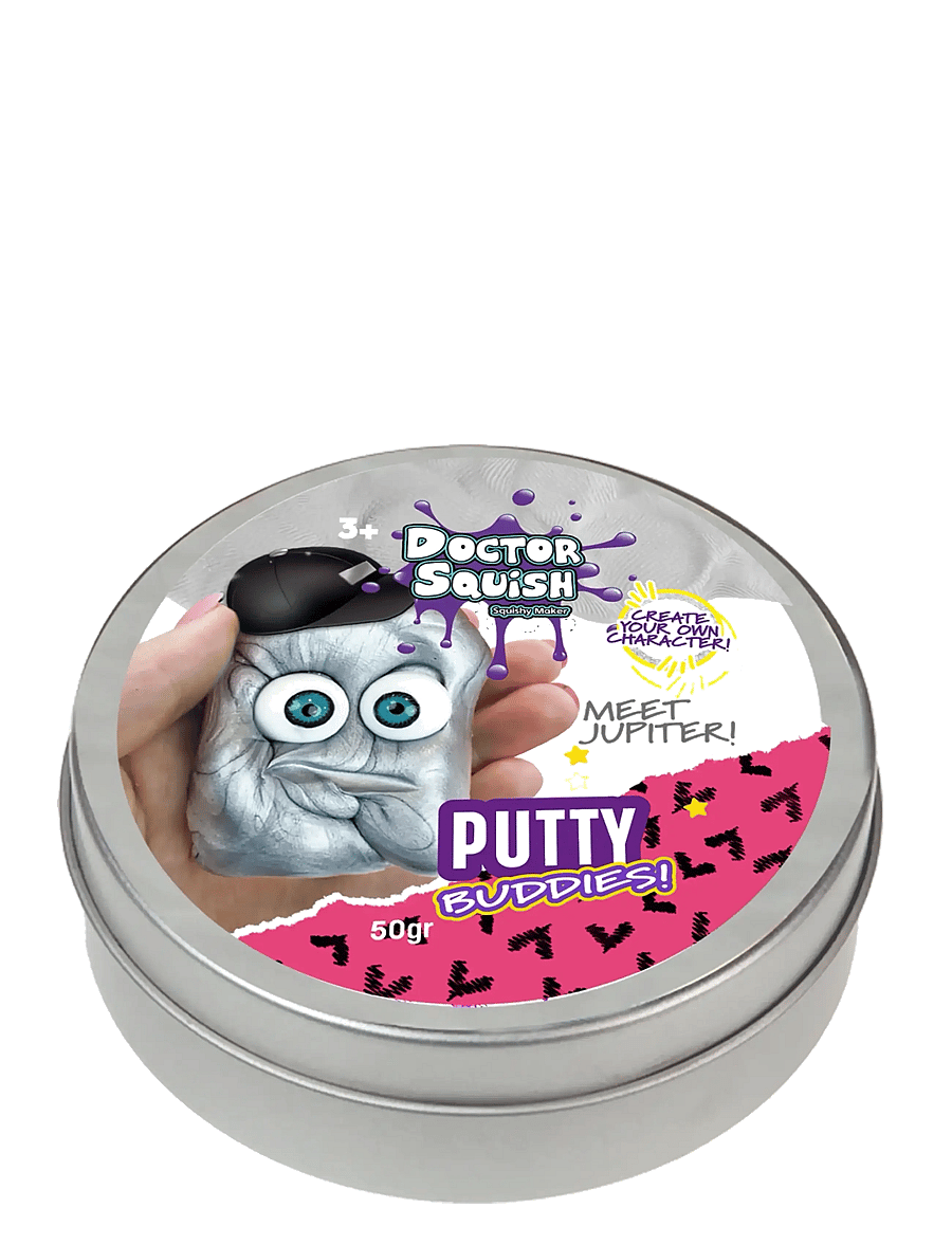 Dr. Squish - Jupiter (Silver) - Putty Buddies 50g - leklera - silver - 1