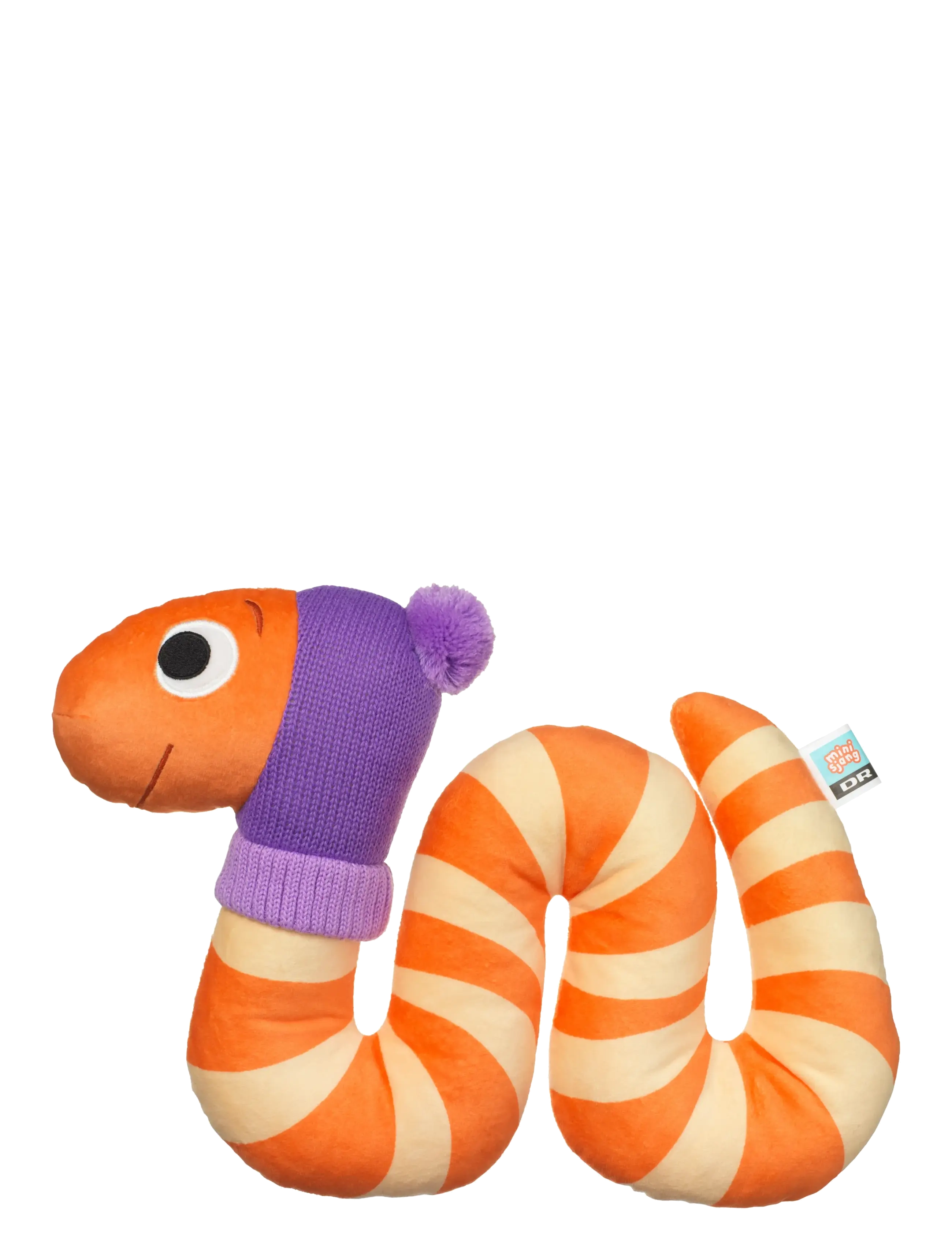DR Orm Plys, Børn, Stuffed Dyr, Orange, Str: ONE SIZE