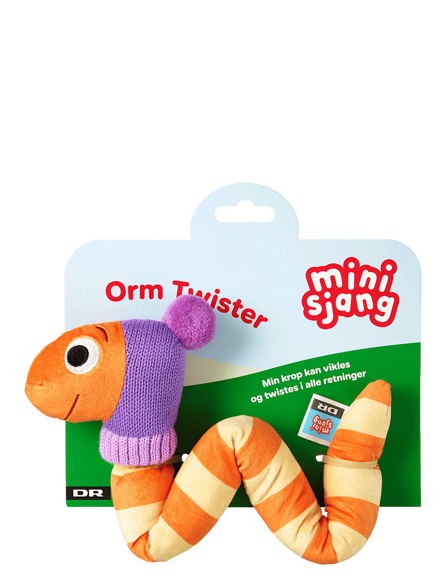 DR - DR Orm Twister Plys, 45 Cm - mjuka leksaker - multi - 0
