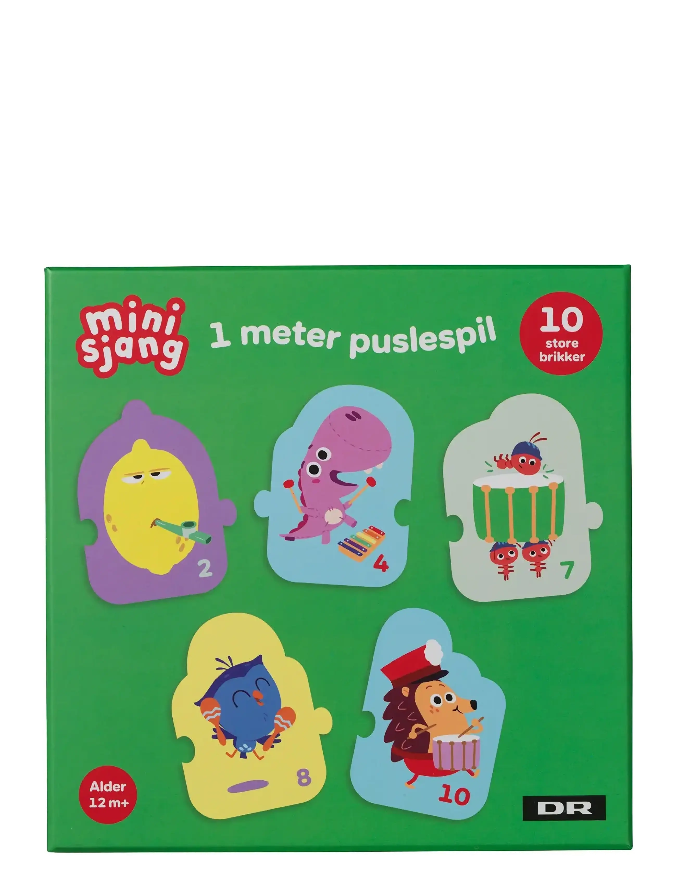 DR Børste 1 Meter Puslespil, 10 Brikker, Børn, Classic Puslespil, Multi/mønstret, Str: ONE SIZE