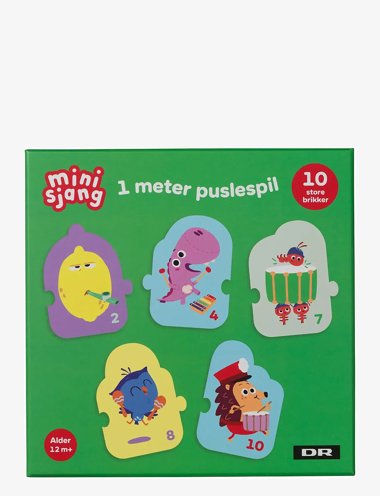 DR - DR Børste 1 meter Puslespil, 10 brikker - klassiske puslespil - multi - 0