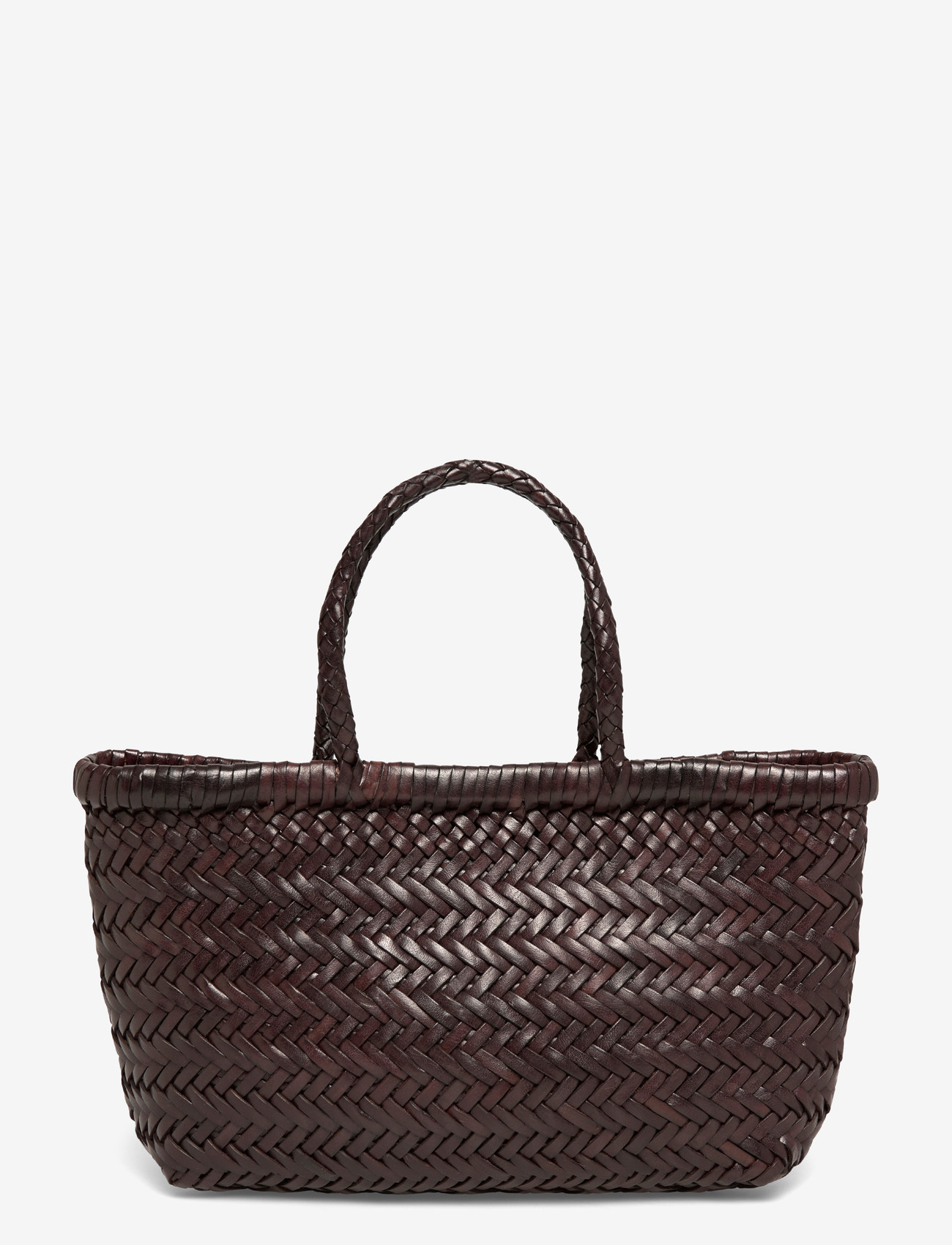 Dragon Diffusion - Mini Flat Gora Handbag - shoppers - dark brown - 0