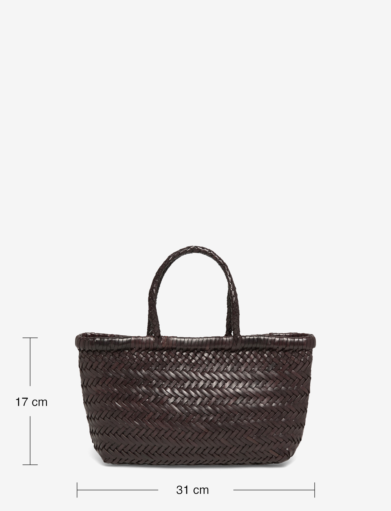 Dragon Diffusion - Mini Flat Gora Handbag - shoppers - dark brown - 3