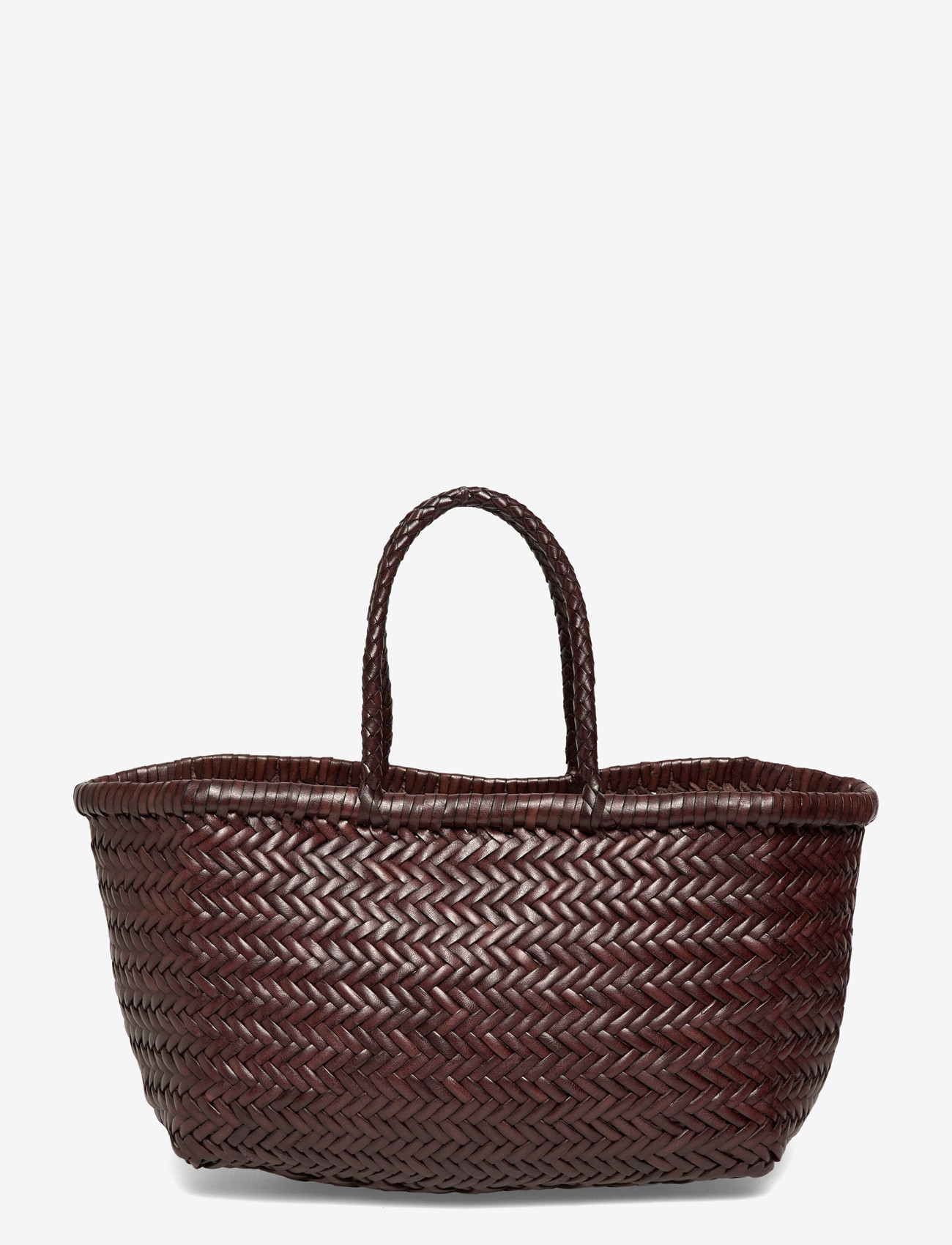 Dragon Diffusion - Brown Bamboo Triple Jump Small Tote - tote bags - dark brown - 0