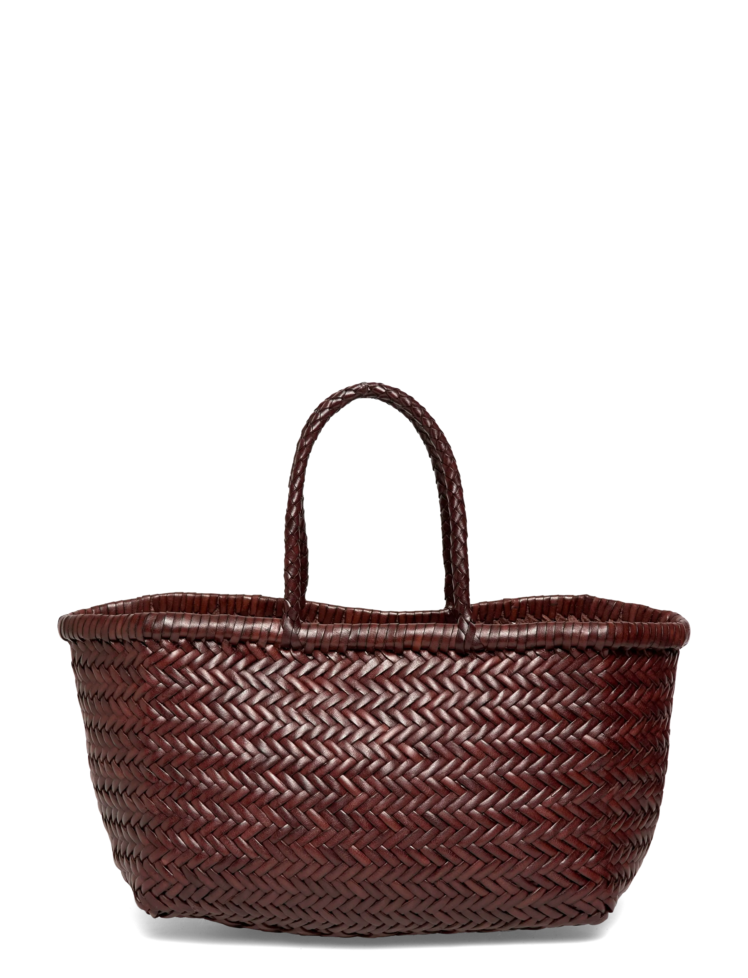 Dragon Diffusion Brown Bamboo Triple Jump Small Tote - Kampaania - DARK BROWN / brown