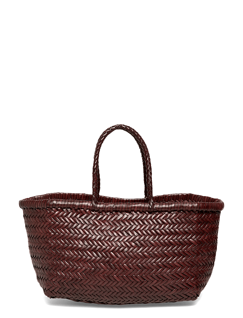 Dragon Diffusion - Brown Bamboo Triple Jump Small Tote - shoppers - dark brown - 0