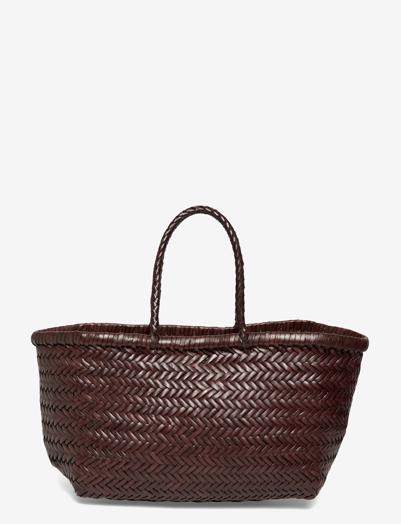 Dragon Diffusion - Brown Bamboo Triple Jump Small Tote - tote bags - dark brown - 1