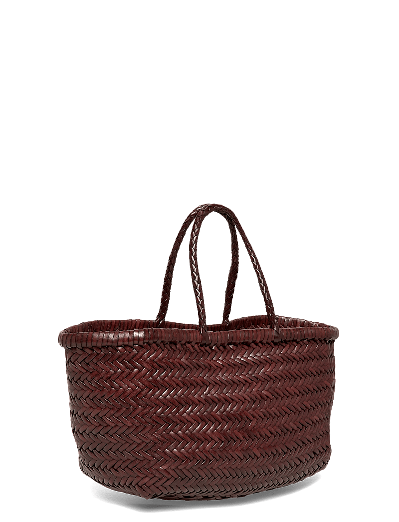 Dragon Diffusion - Brown Bamboo Triple Jump Small Tote - shoppers - dark brown - 2