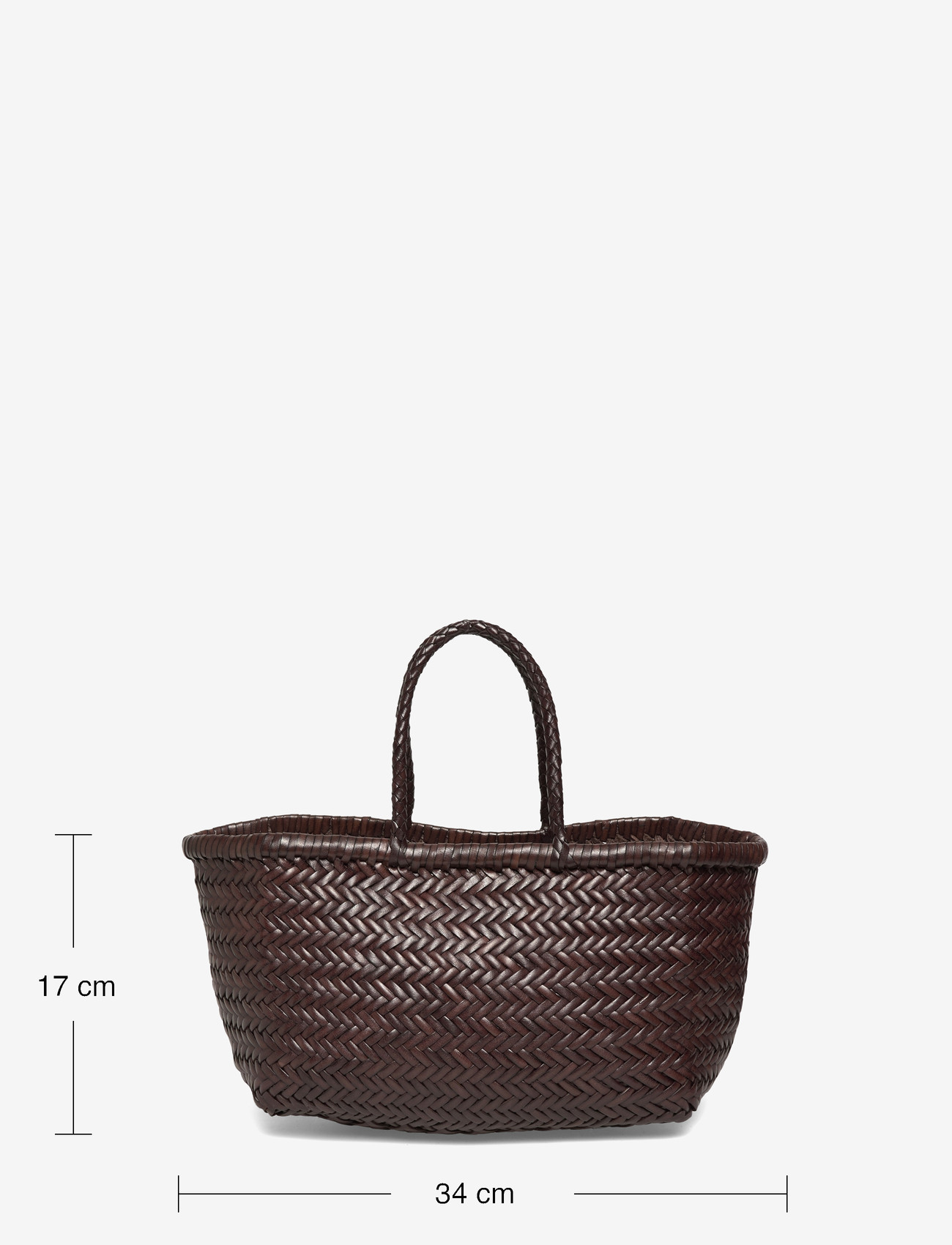 Dragon Diffusion - Brown Bamboo Triple Jump Small Tote - tote bags - dark brown - 3