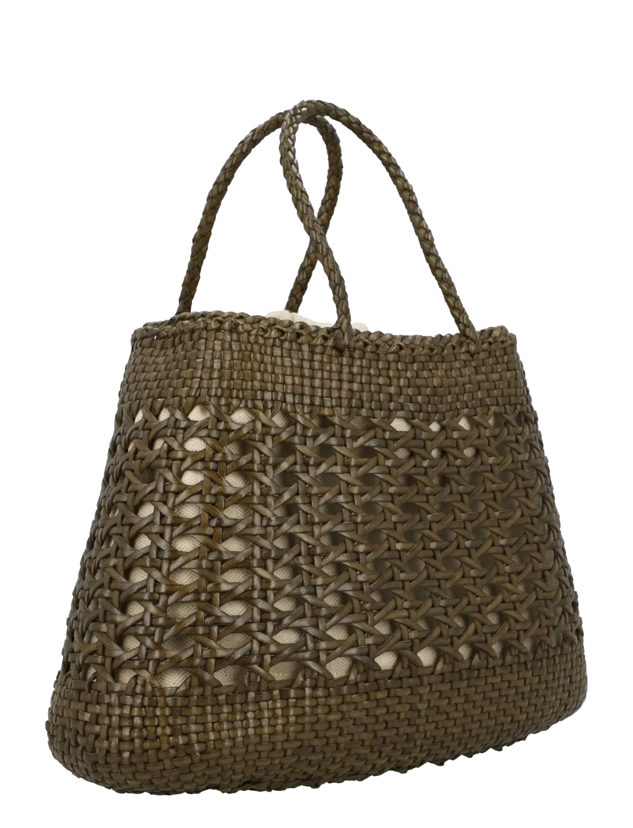 Santa Cano Woven Leather Tote Bag 3