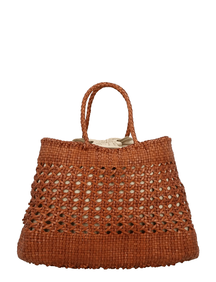 Dragon Diffusion - Santa Cano woven leather tote bag - tan - 1