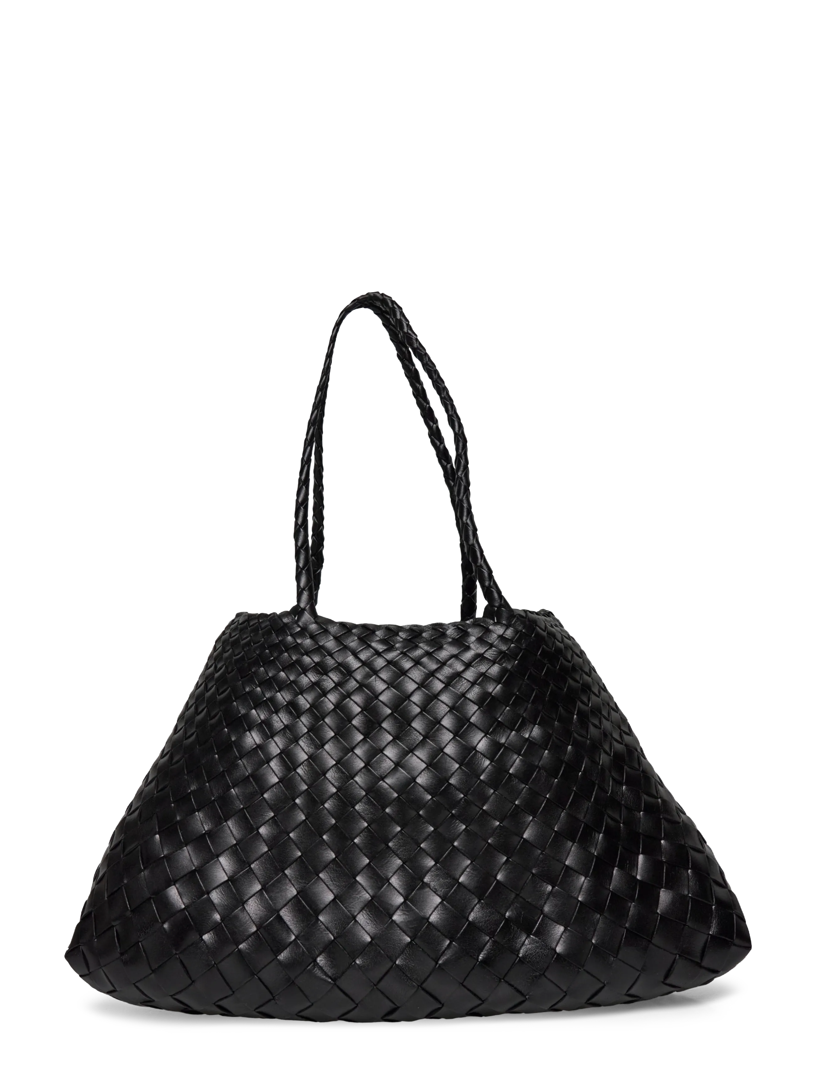Dragon Diffusion - Santa Croce Big woven leather tote - shoppere - black - 1