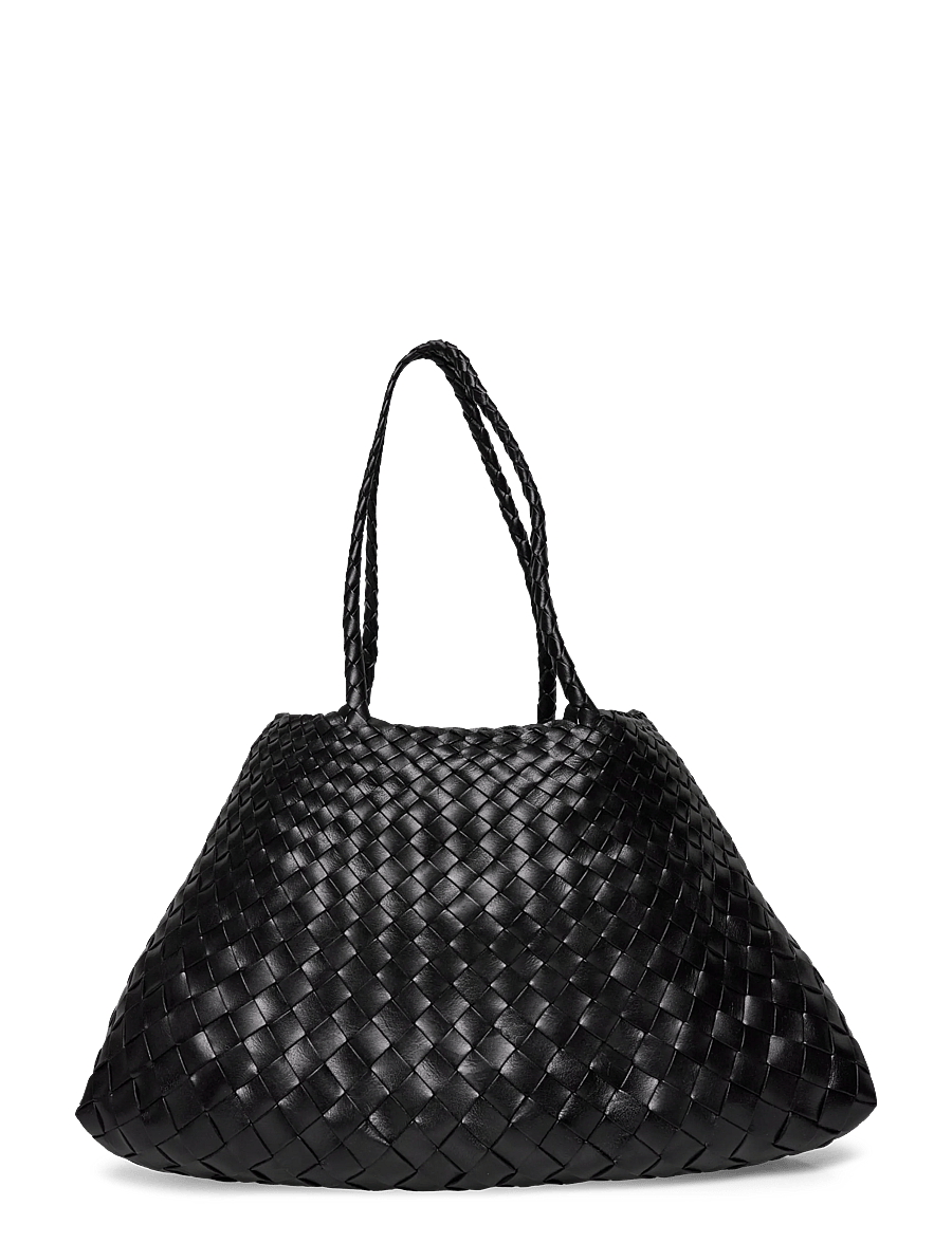 Dragon Diffusion - Santa Croce Big woven leather tote - shopper - black - 1