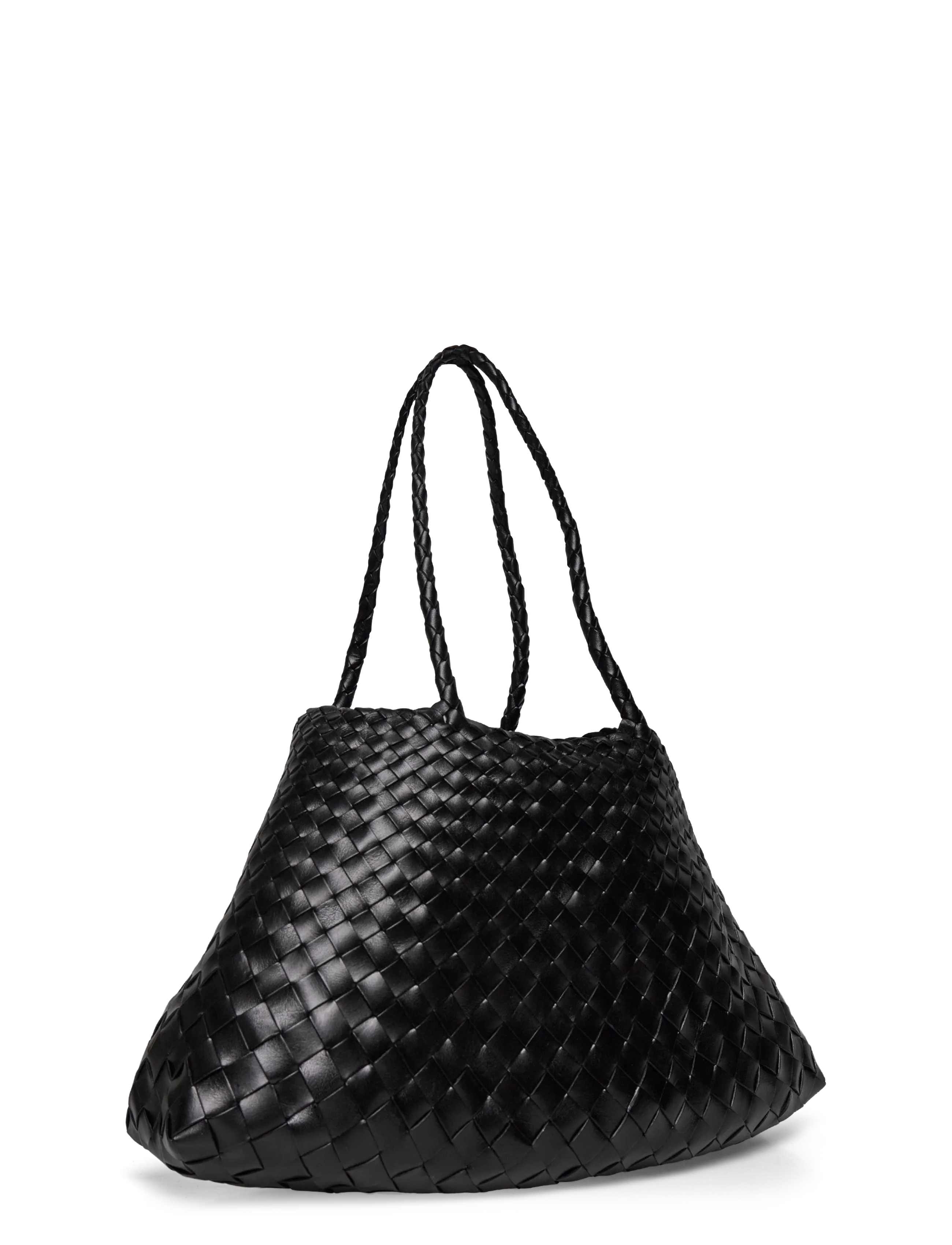 Dragon Diffusion - Santa Croce Big woven leather tote - shoppere - black - 2