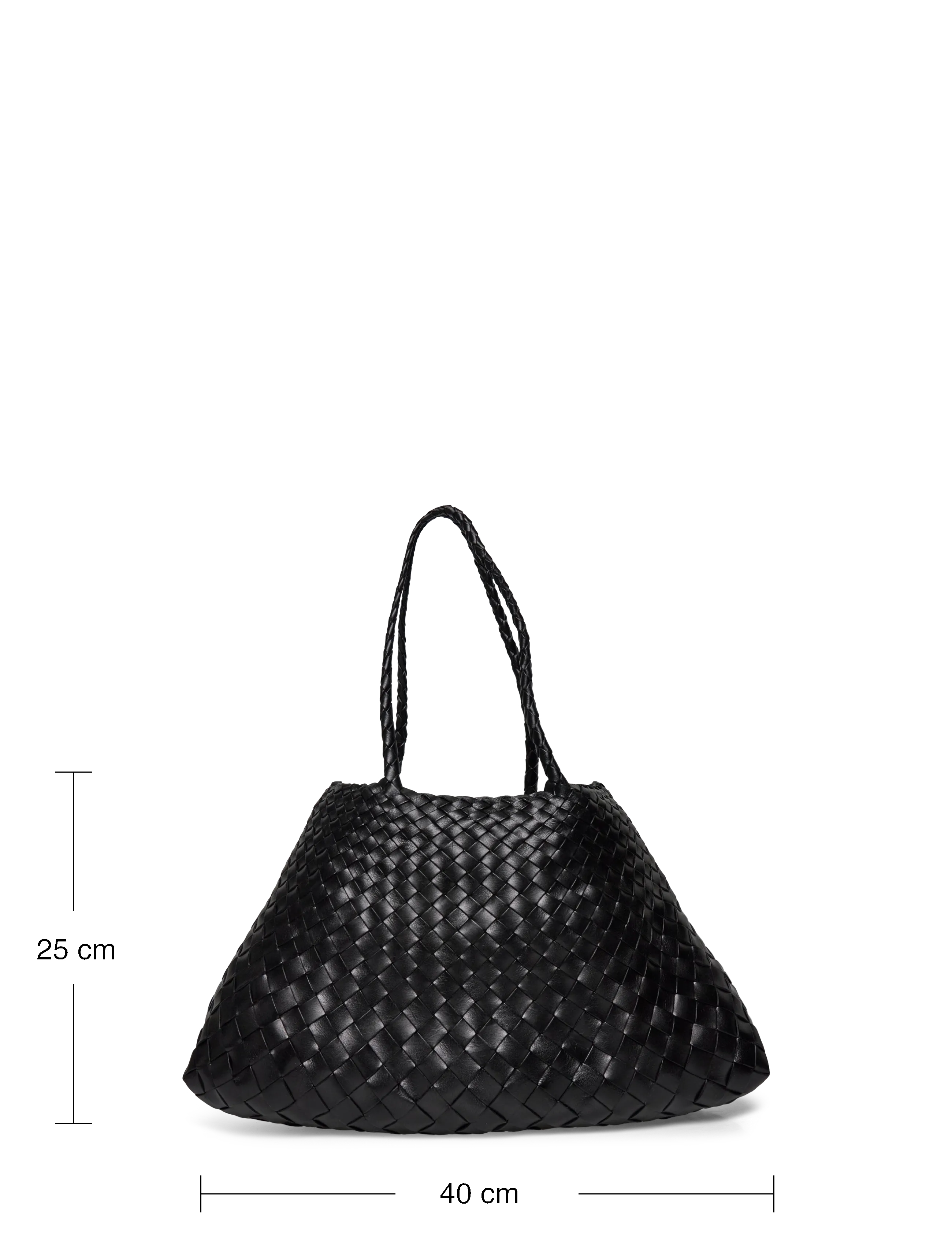Dragon Diffusion - Santa Croce Big woven leather tote - shoppere - black - 3