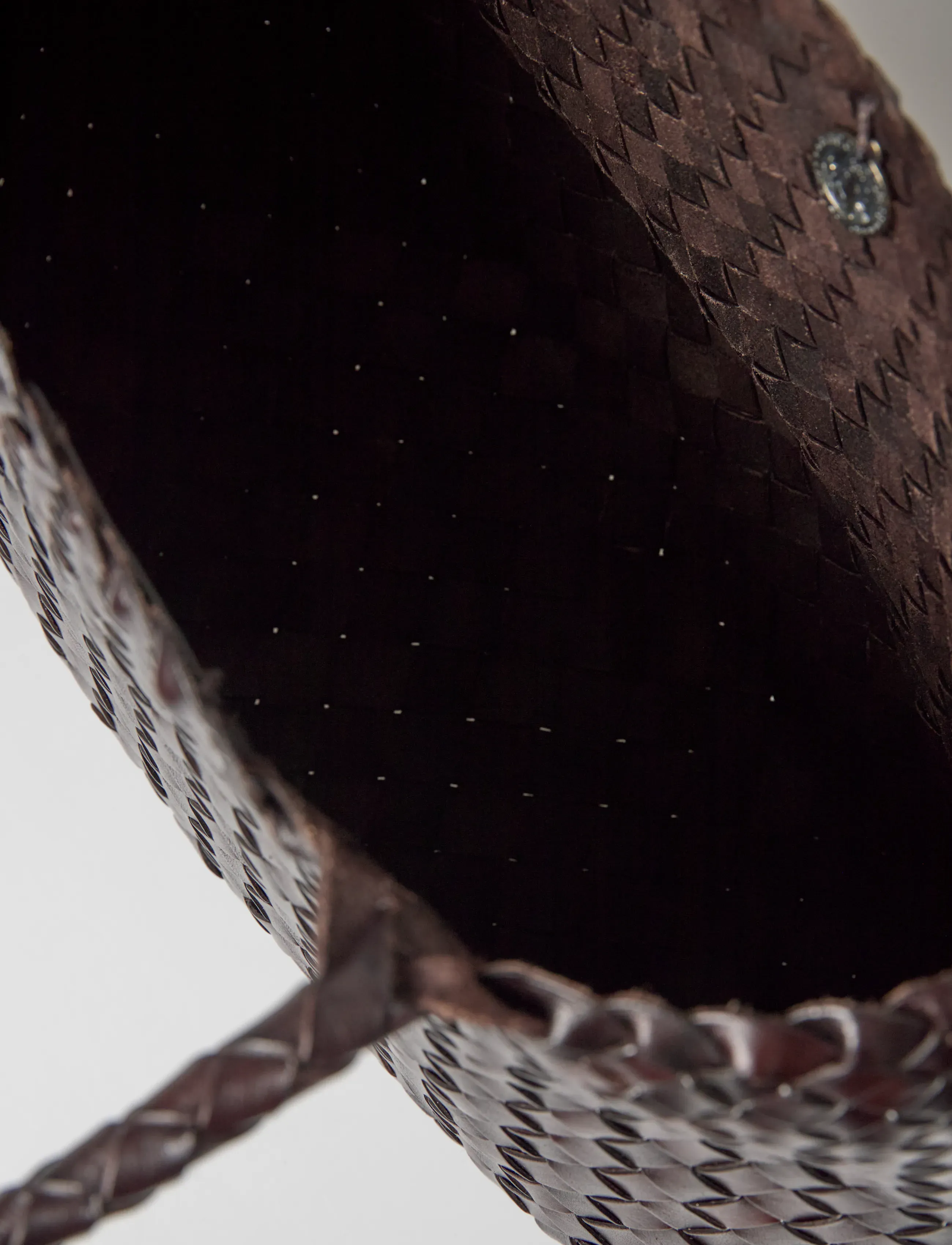 Dragon Diffusion - Santa Croce Big woven leather tote - shoppingväskor - dark brown - 4