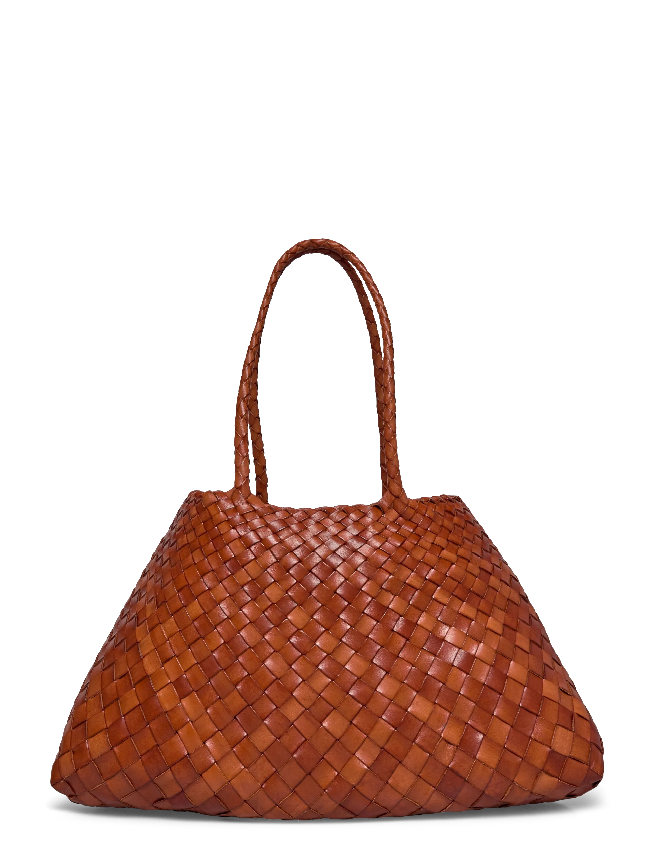 Dragon Diffusion - Santa Croce Big woven leather tote - shoppere - tan - 1