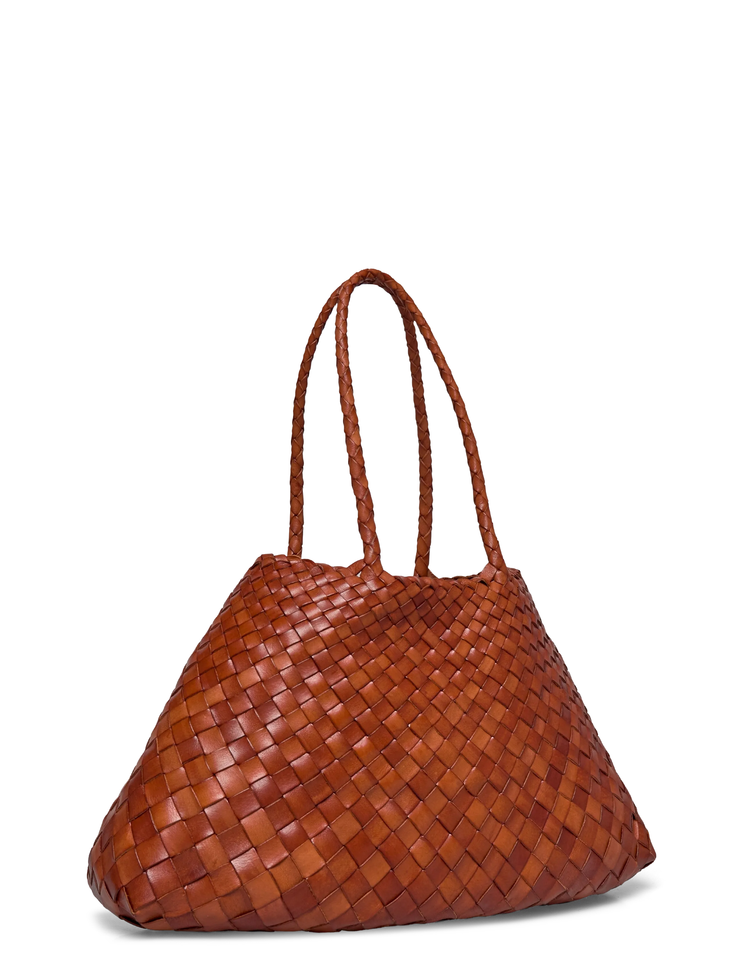 Dragon Diffusion - Santa Croce Big woven leather tote - shoppere - tan - 2