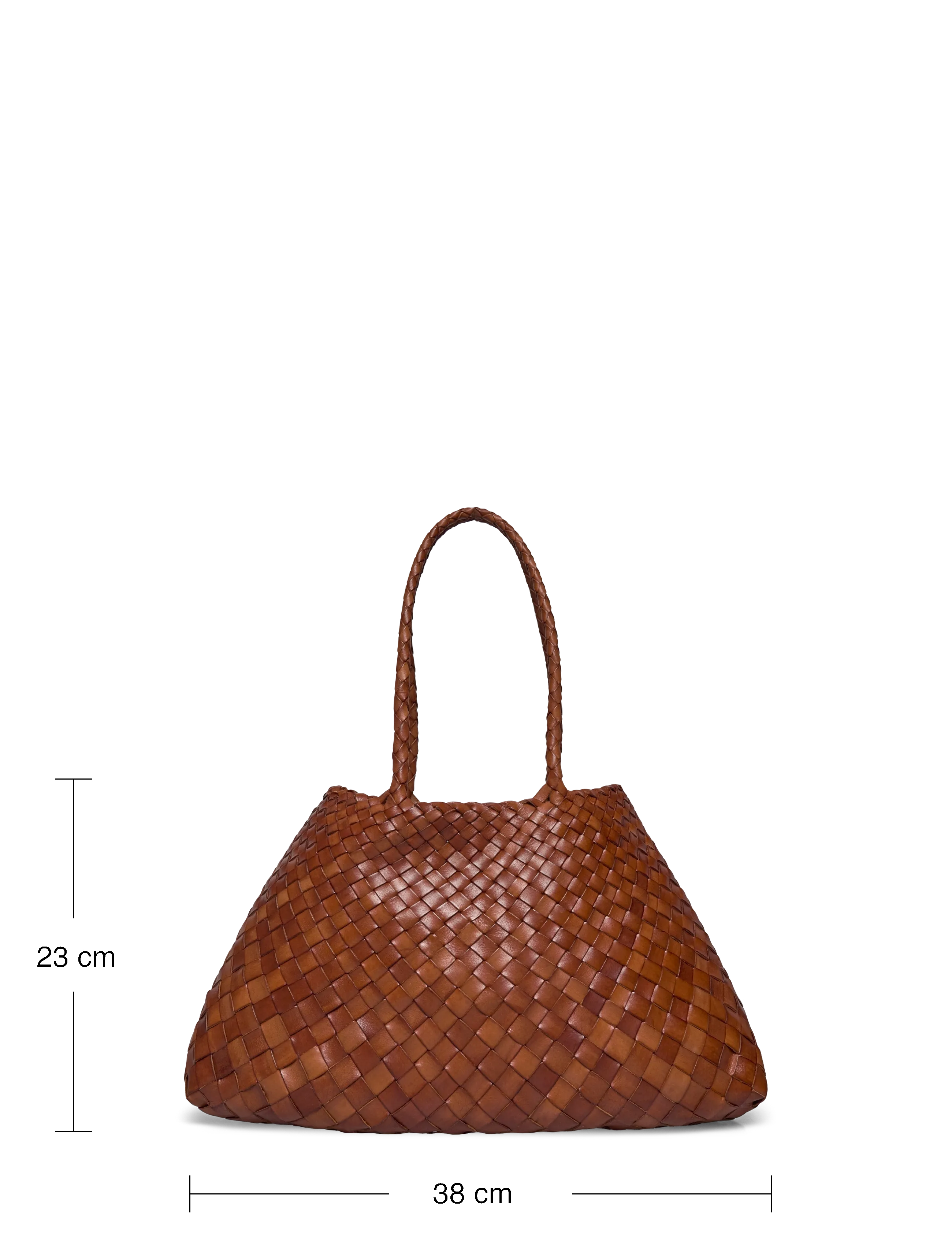 Dragon Diffusion - Santa Croce Big woven leather tote - shoppere - tan - 3