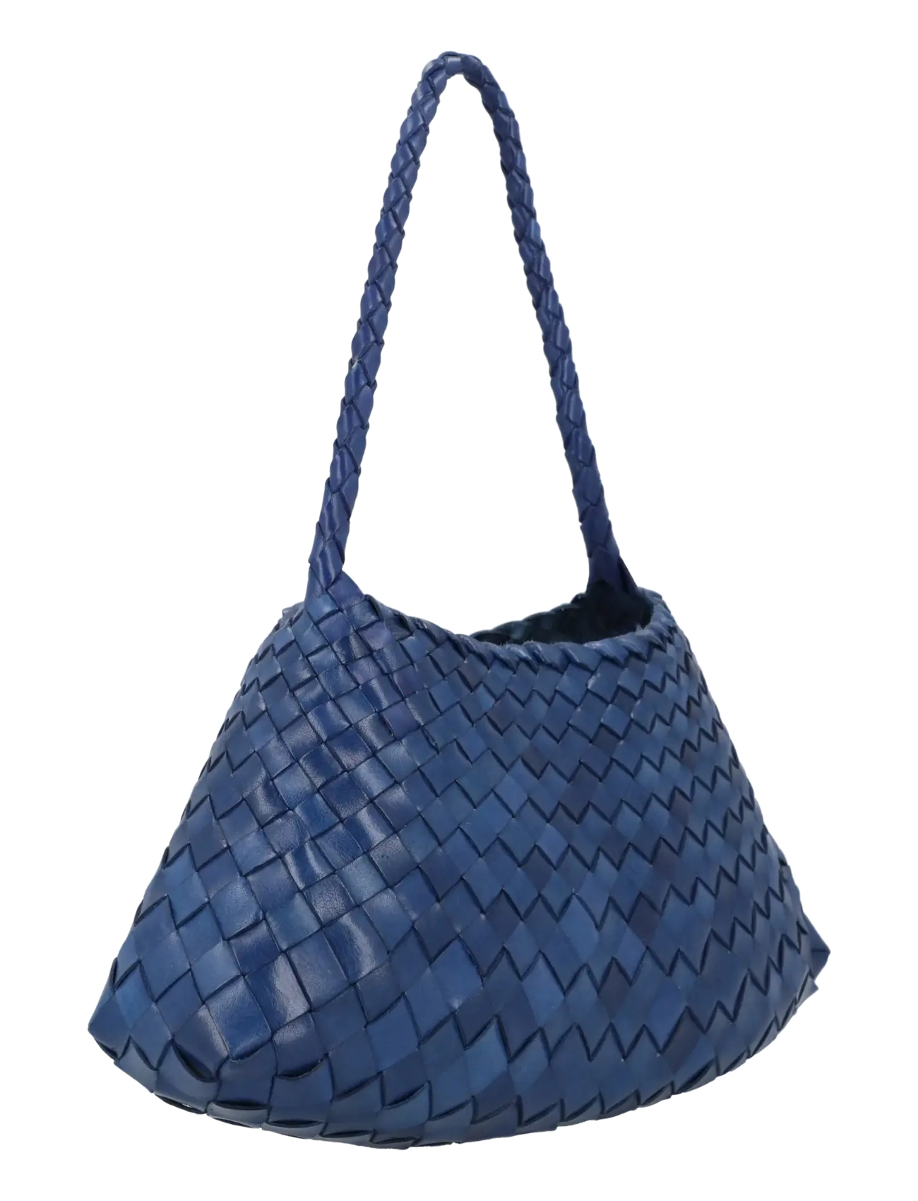 Dragon Diffusion - Rosanna handwoven leather bag - schultertaschen - blue - 1