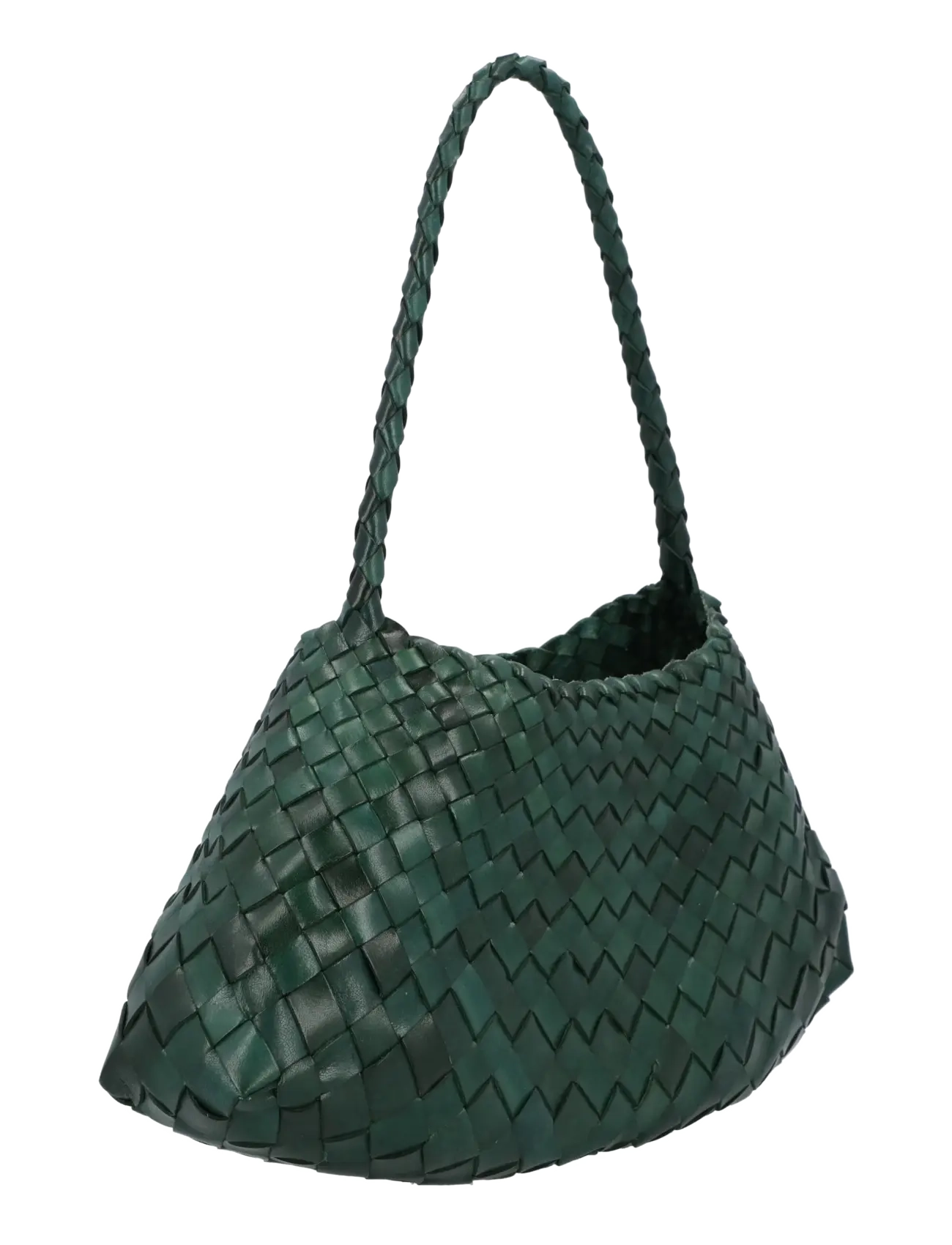 Dragon Diffusion - Rosanna handwoven leather bag - schultertaschen - green - 1