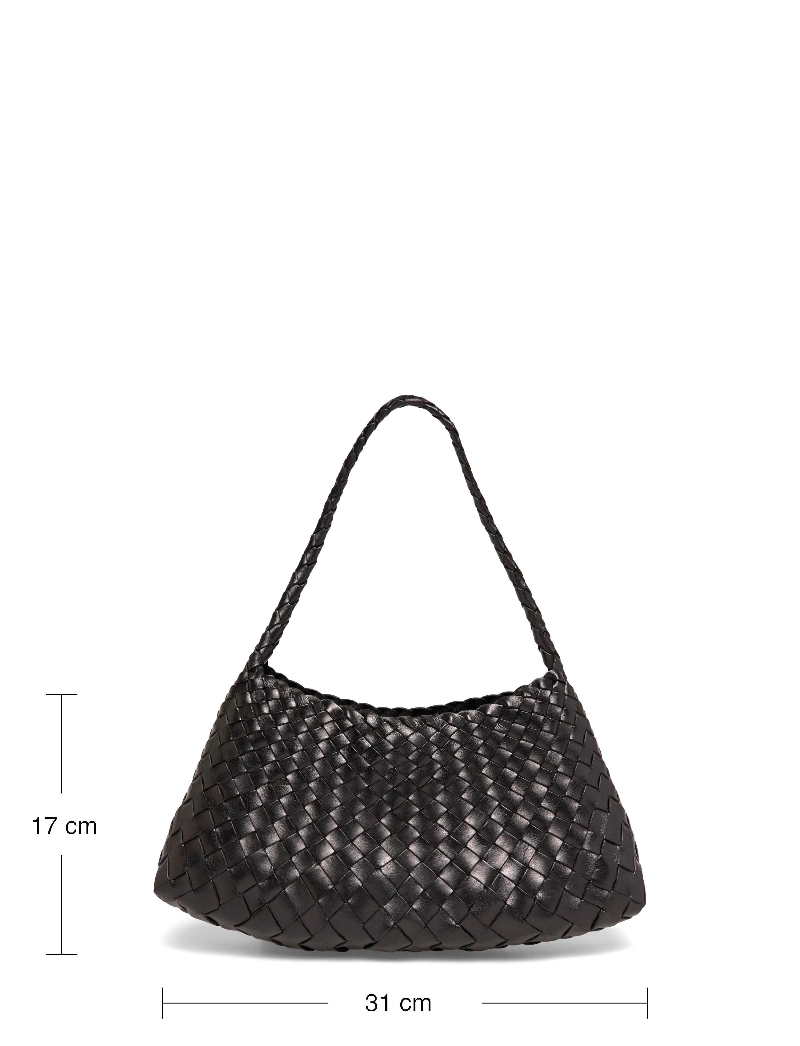 Dragon Diffusion - Black Leather Rosanna Shoulder Bag - black - 3